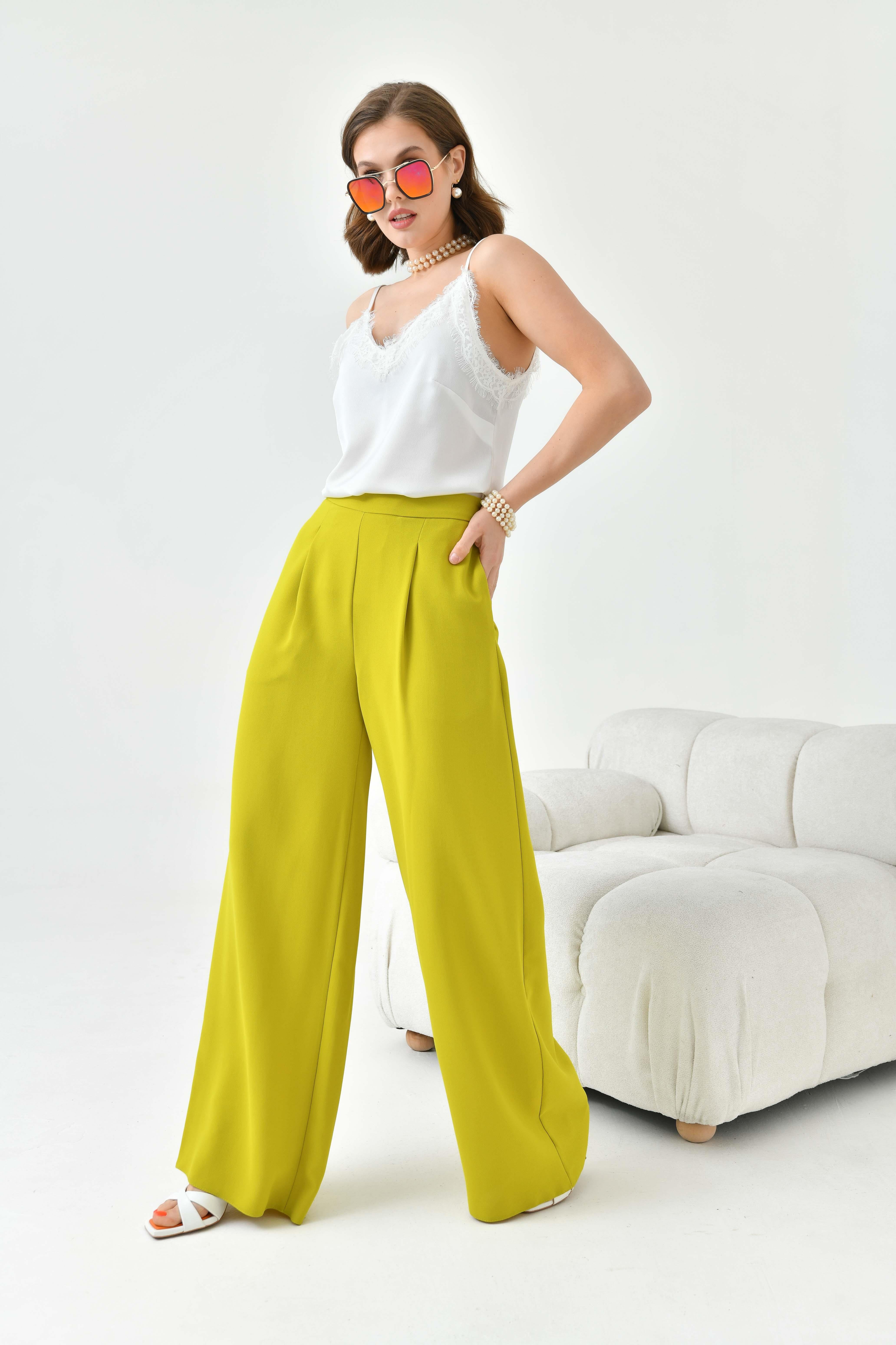 FTZ Women Kadın Lastikli Pantolon  Asit 30756