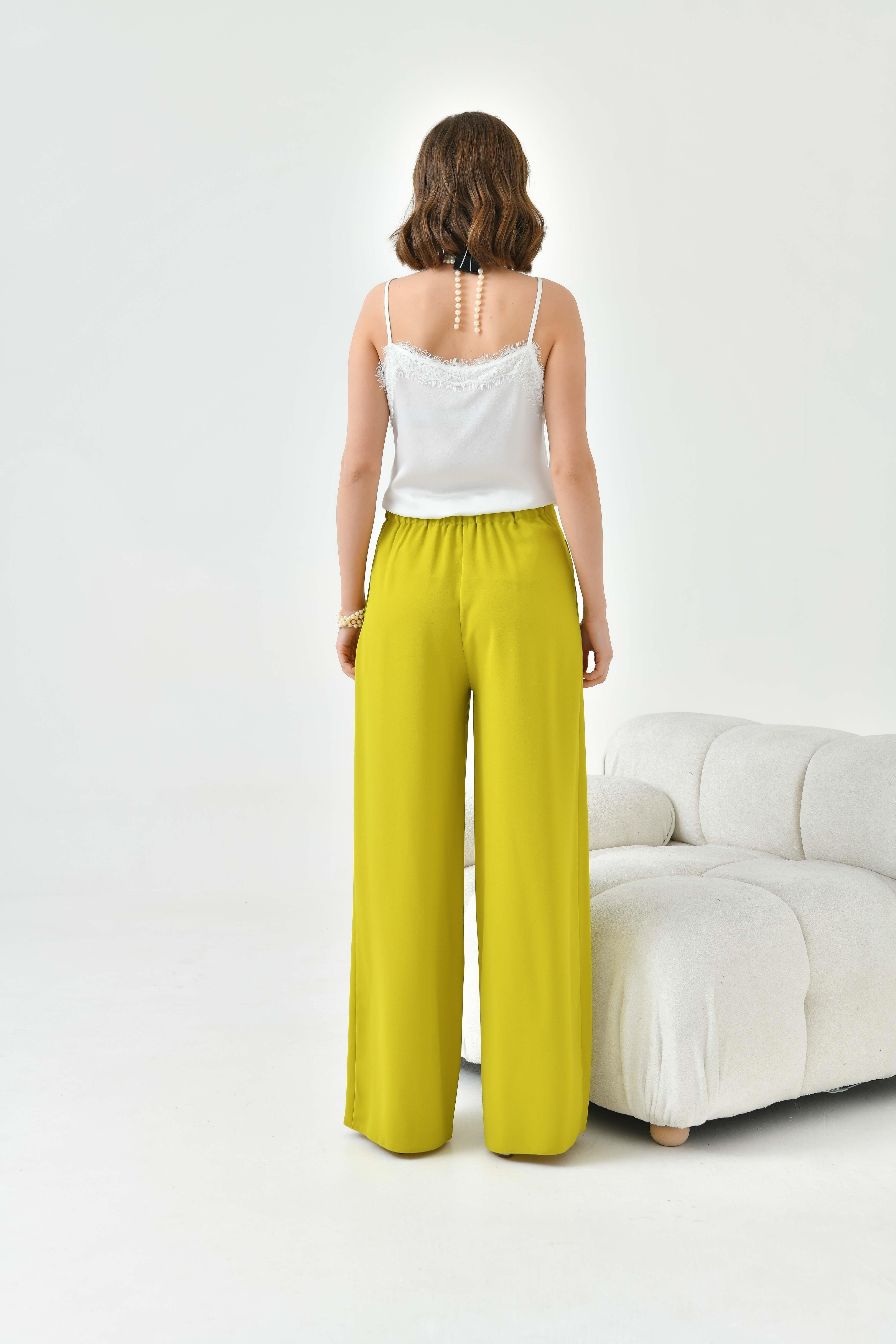 FTZ Women Kadın Lastikli Pantolon  Asit 30756