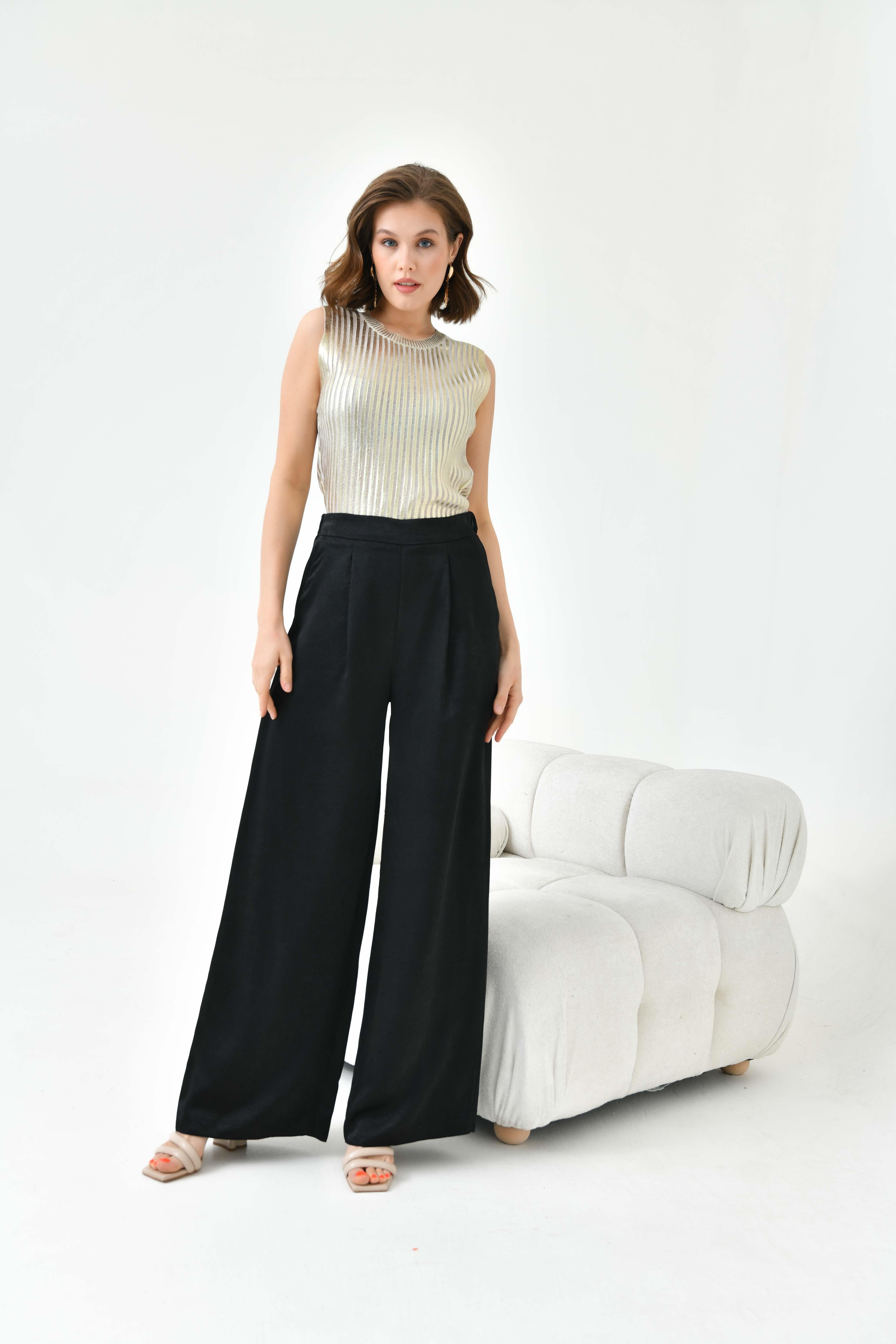 Ftz Women Kadın Lastikli Pantolon Siyah 30770