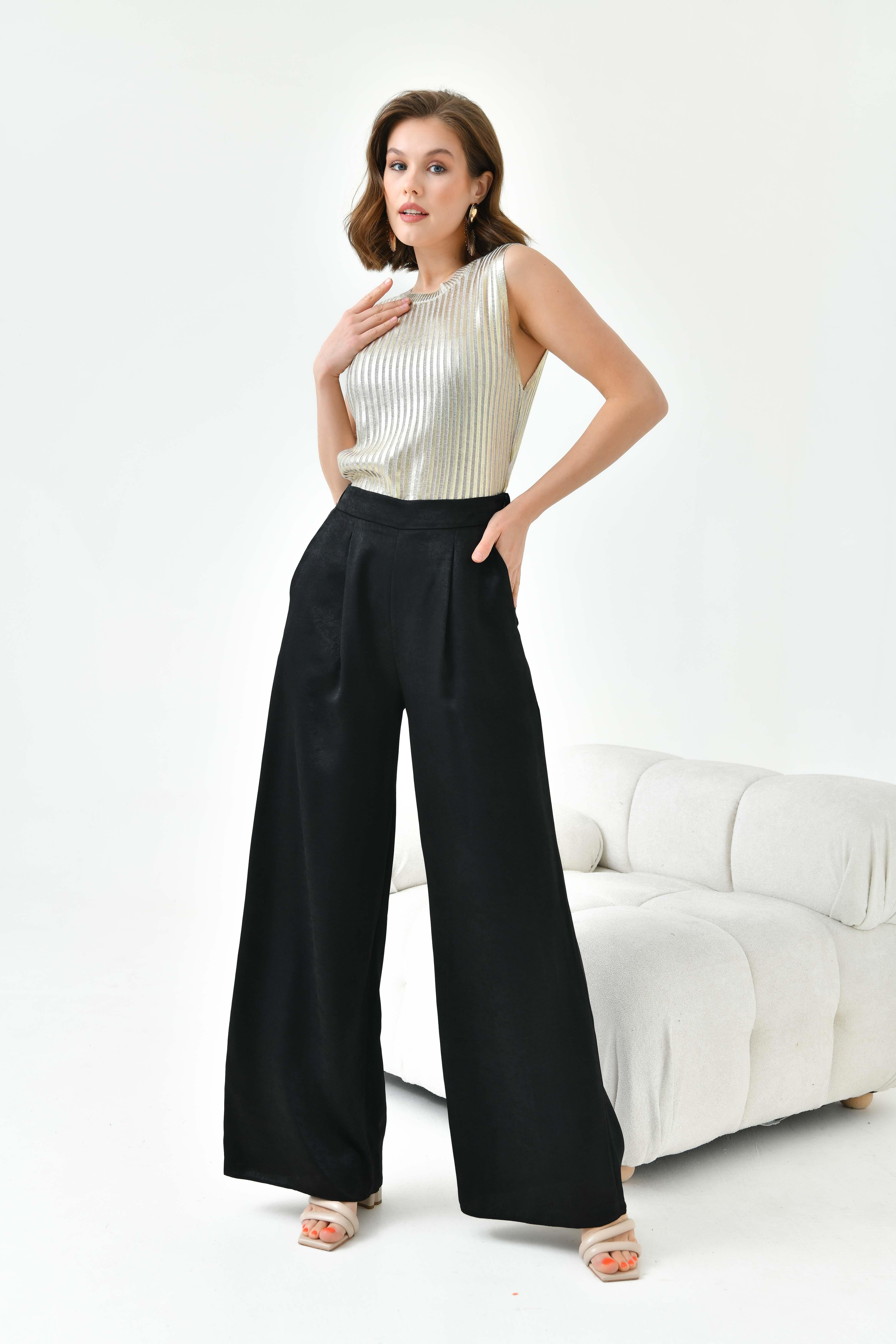 Ftz Women Kadın Lastikli Pantolon Siyah 30770