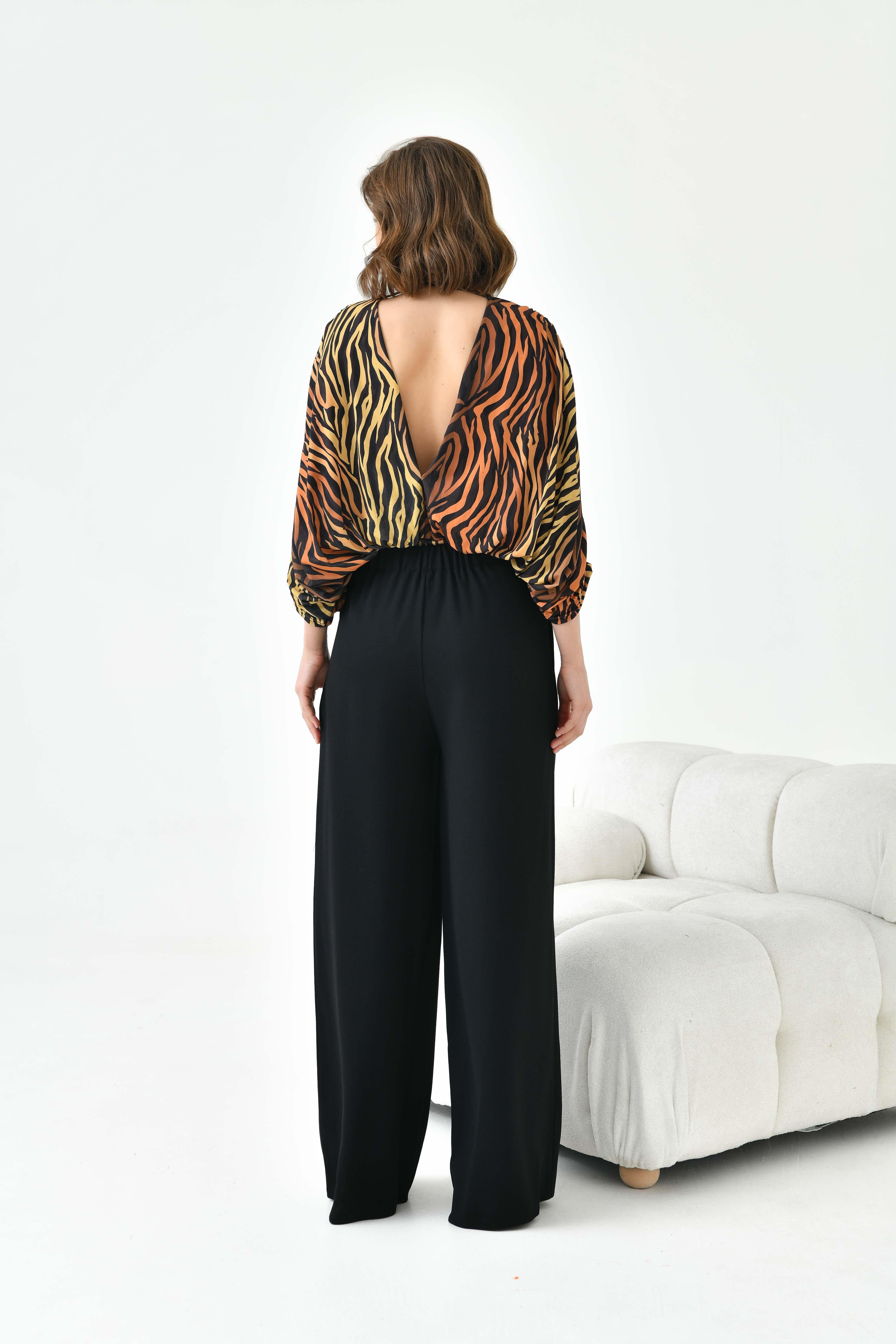 Ftz Women Kadın Lastikli Pantolon Siyah 30756