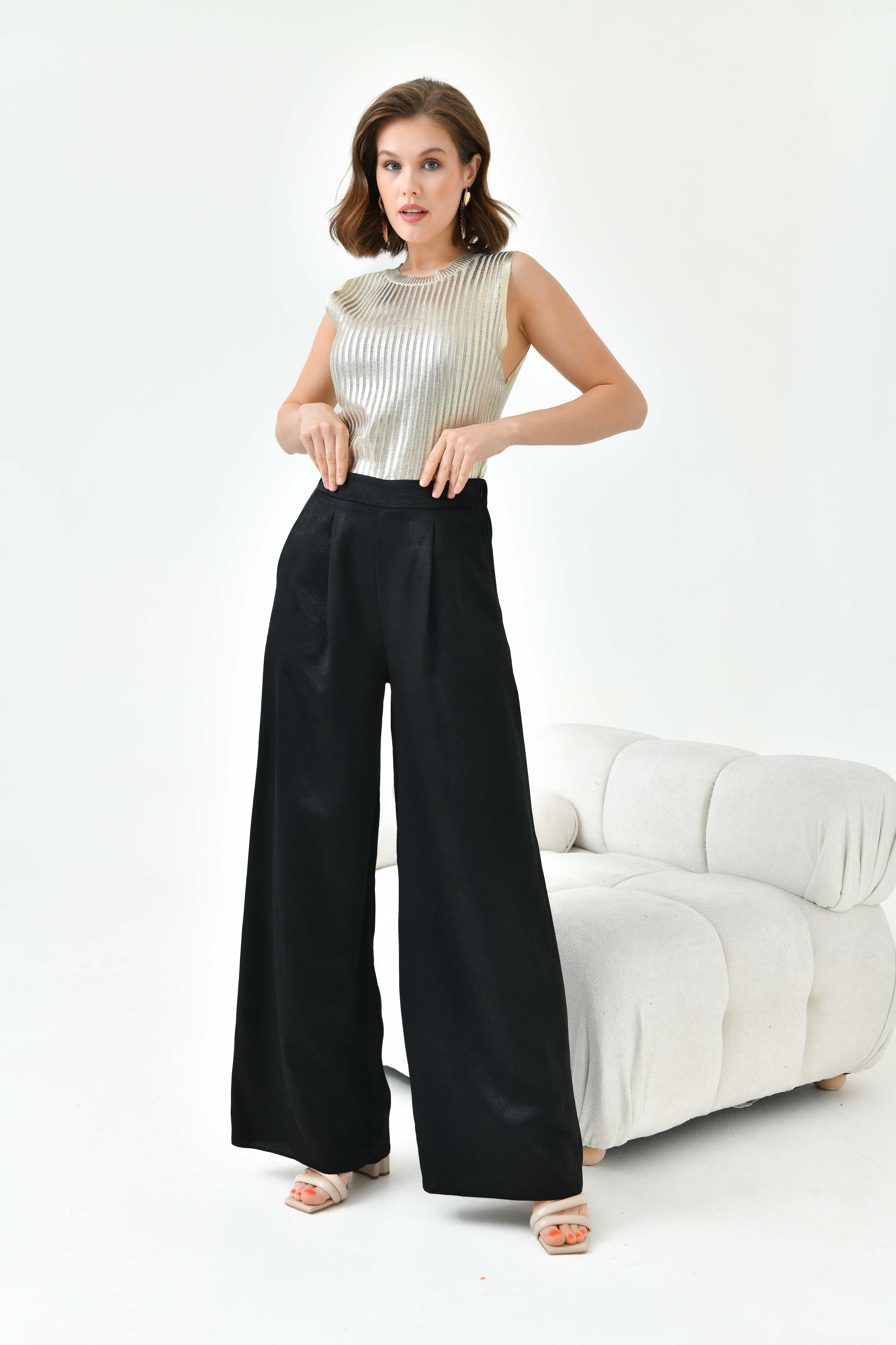 Ftz Women Kadın Lastikli Pantolon Siyah 30770