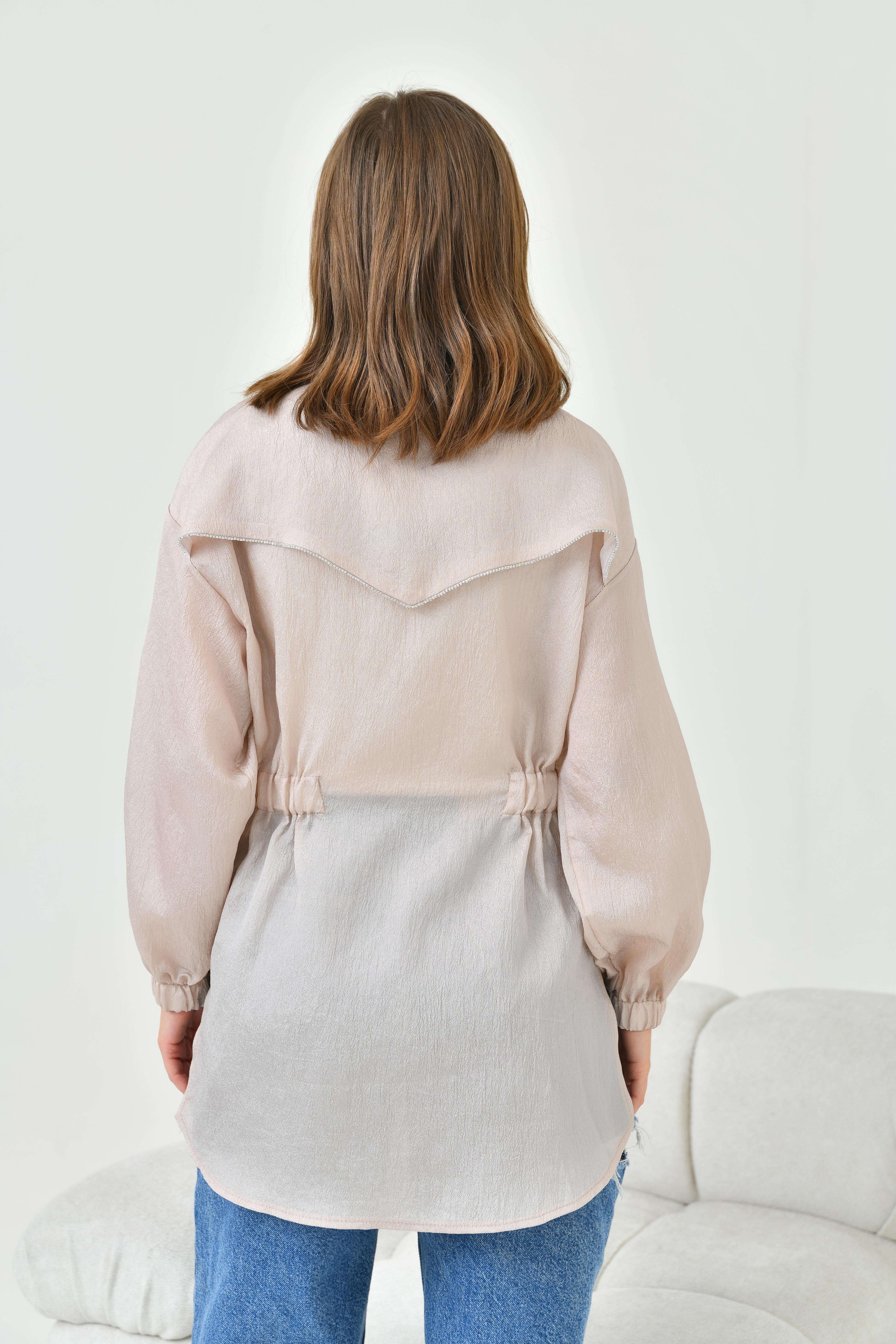 FTZ Women Kadın Organze Cap  Taş 30854