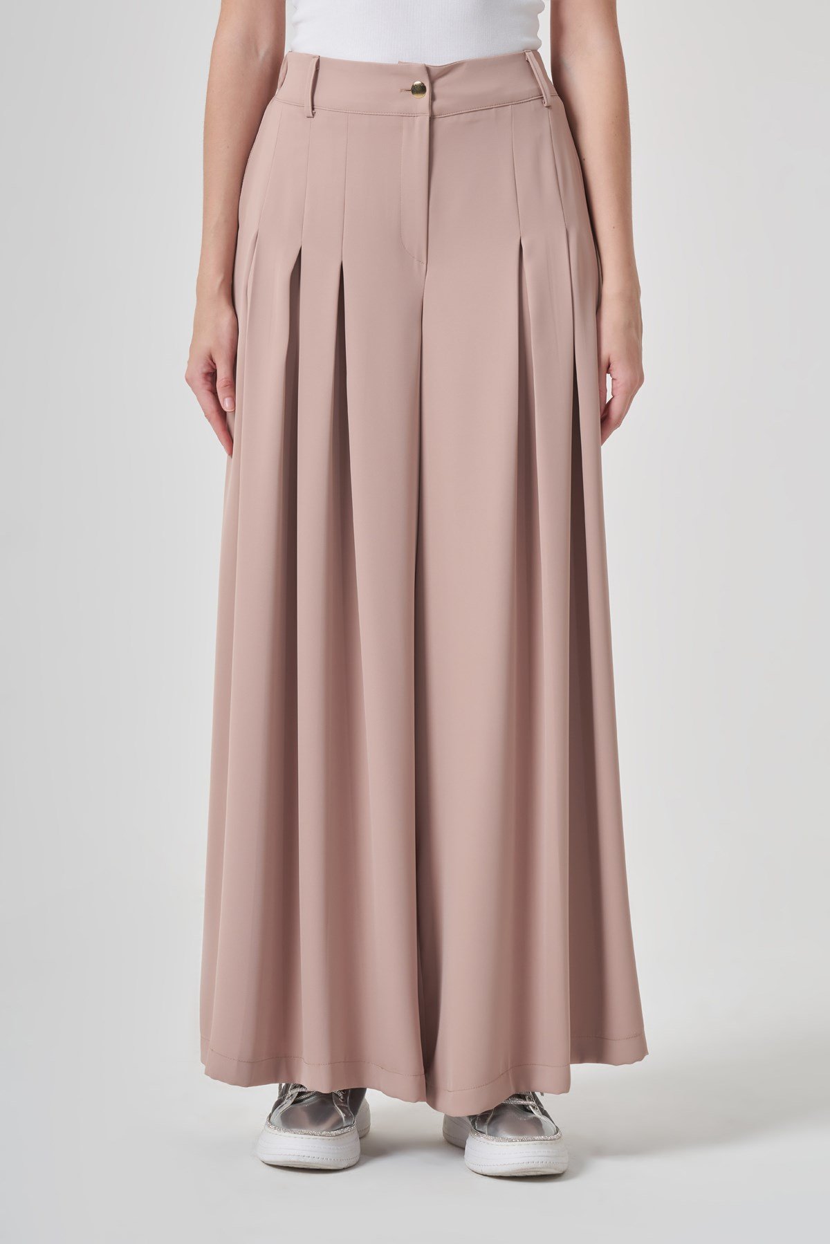 FTZ Women Kadın Palazo Pantolon  Beige 31361