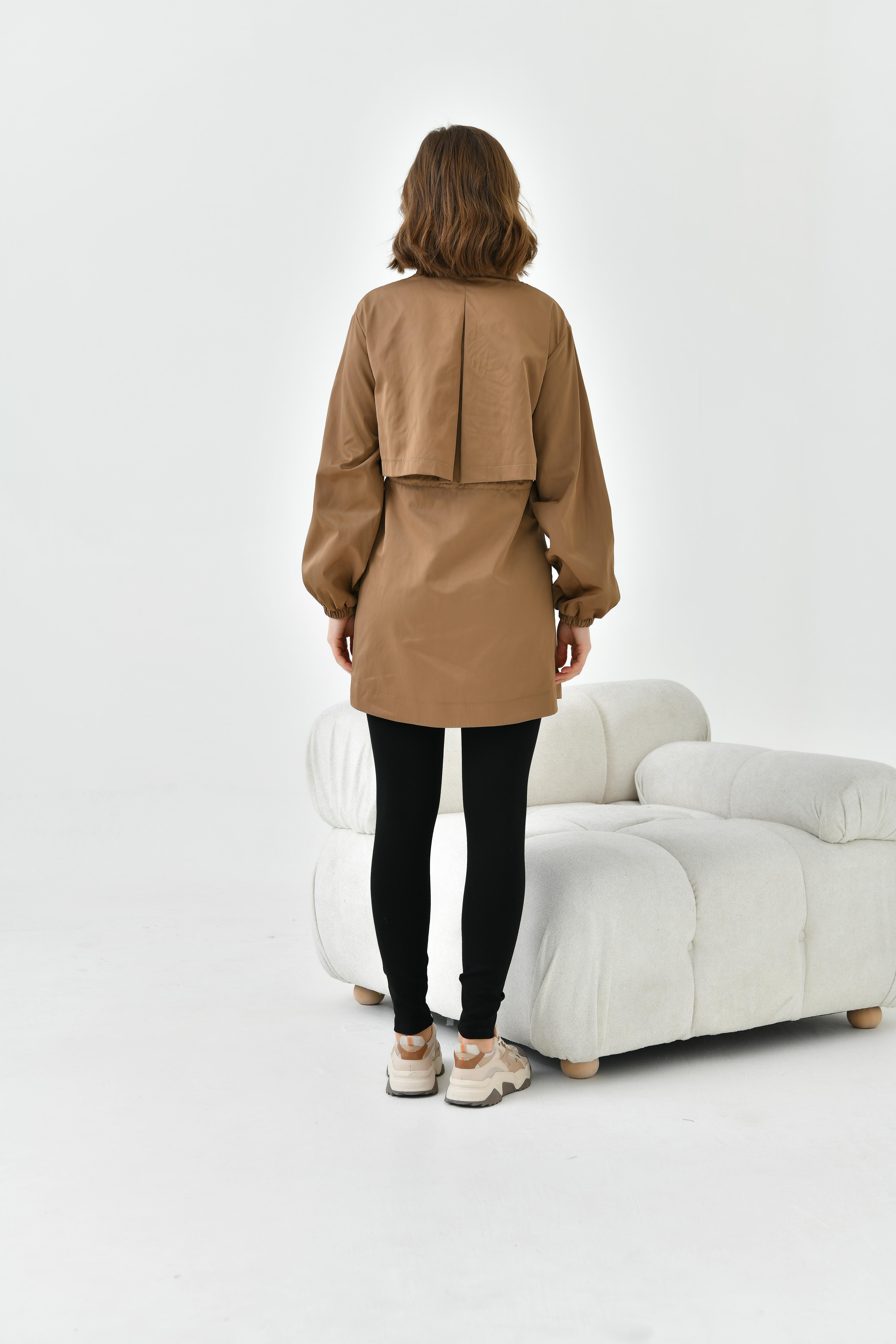 Ftz Women Kadın Paraşüt Kap Kahve 30743