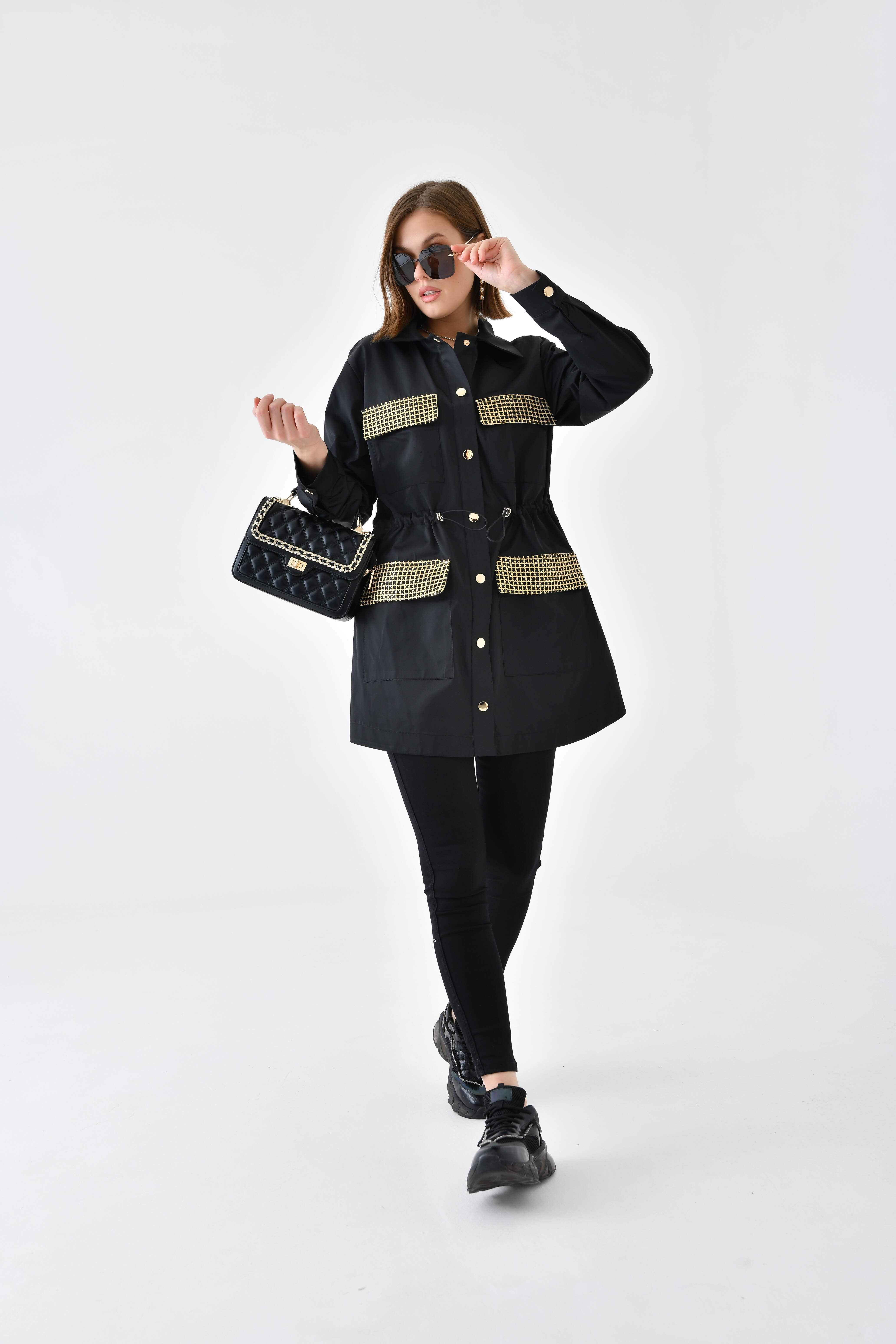 Ftz Women Kadın Paraşüt Kap Siyah 30715