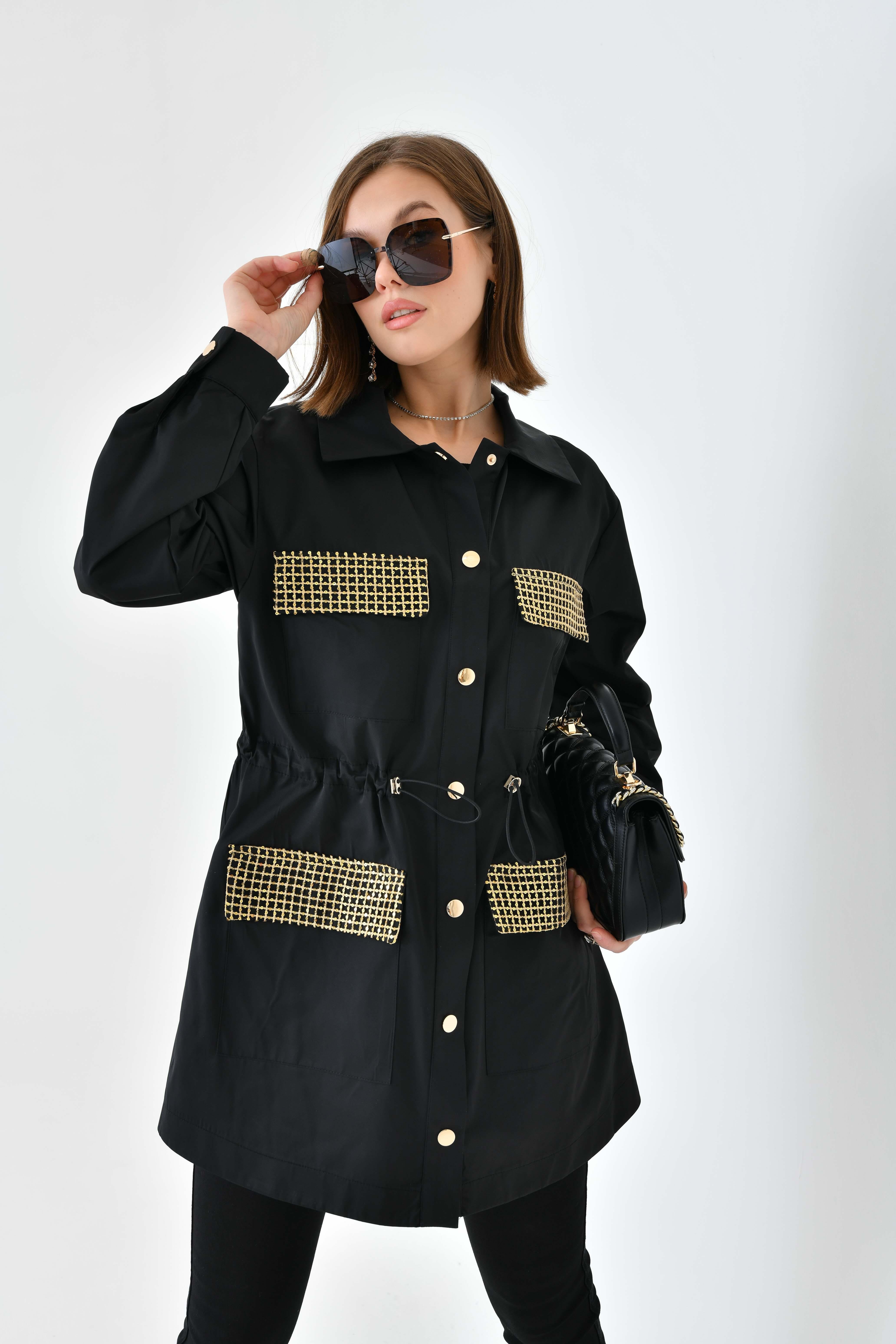 Ftz Women Kadın Paraşüt Kap Siyah 30715