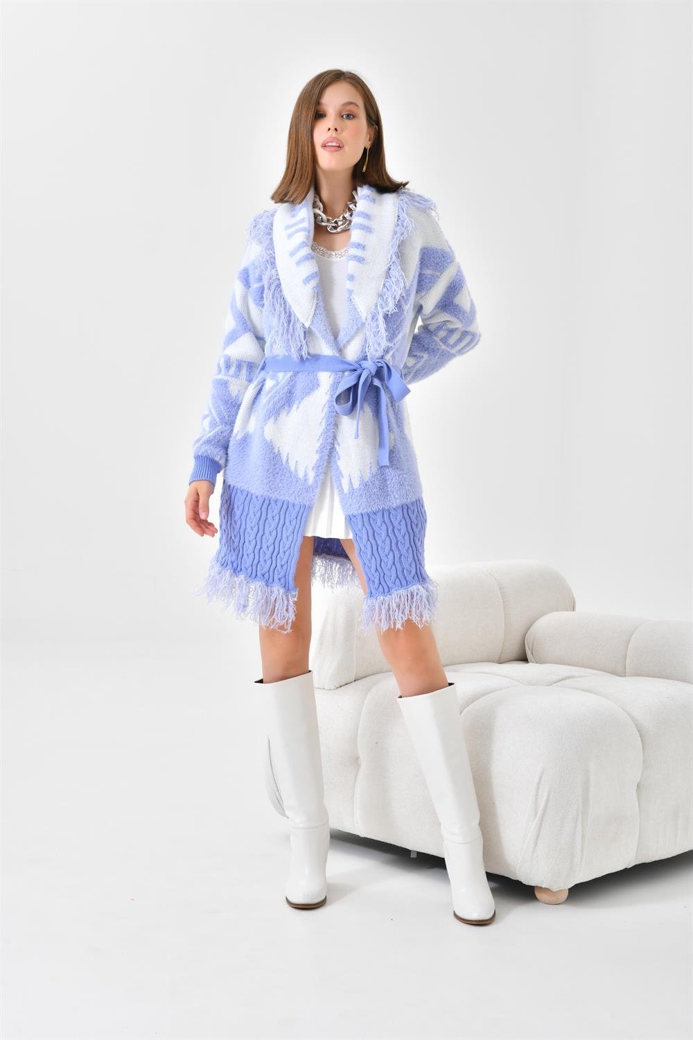 Ftz Women Kadın Püskül Detaylı Giy-Çık Lila