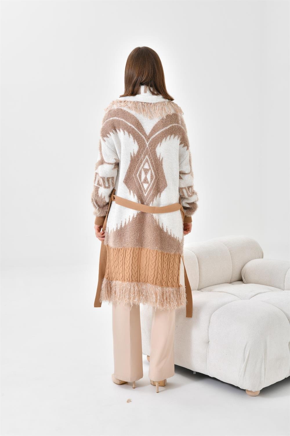 Ftz Women Kadın Püskül Detaylı Giy-Çık Bisküvi