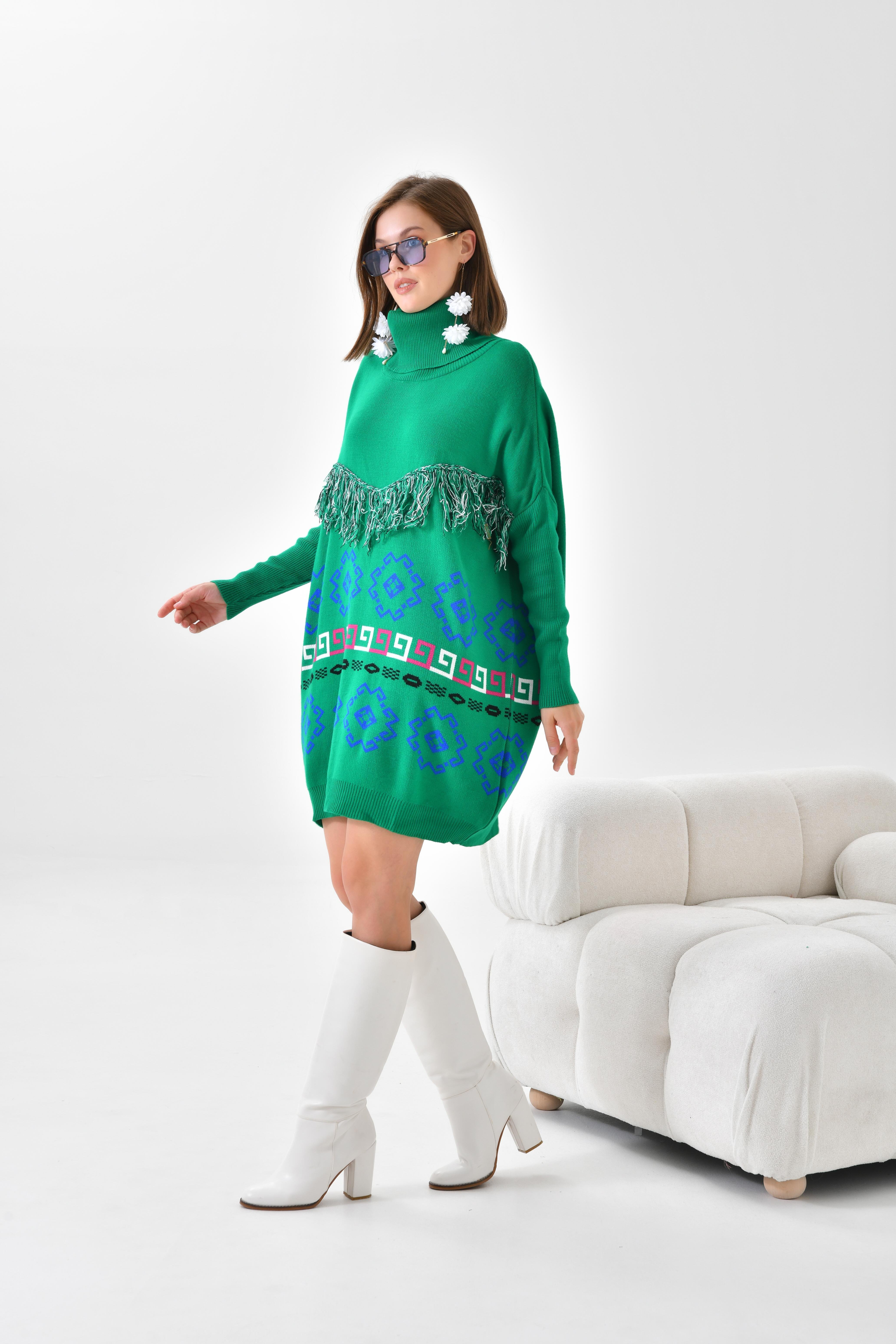 FTZ Women Kadın Püskül Detaylı Tunik  Benetton 20107