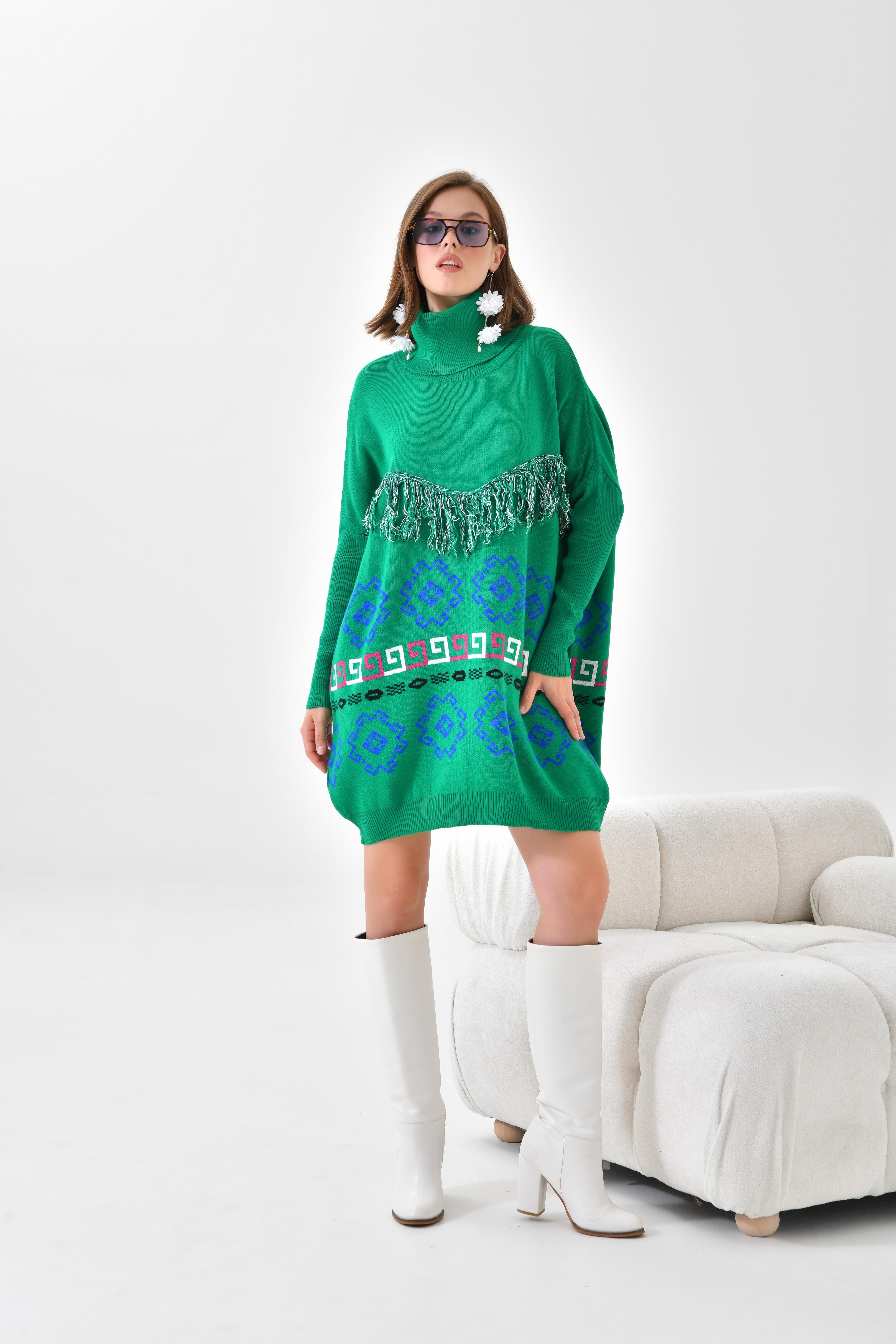 FTZ Women Kadın Püskül Detaylı Tunik  Benetton 20107