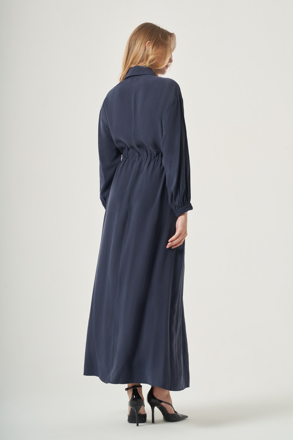 FTZ Women Kadın Rahat Kalıp Elbise  Lacivert 31556