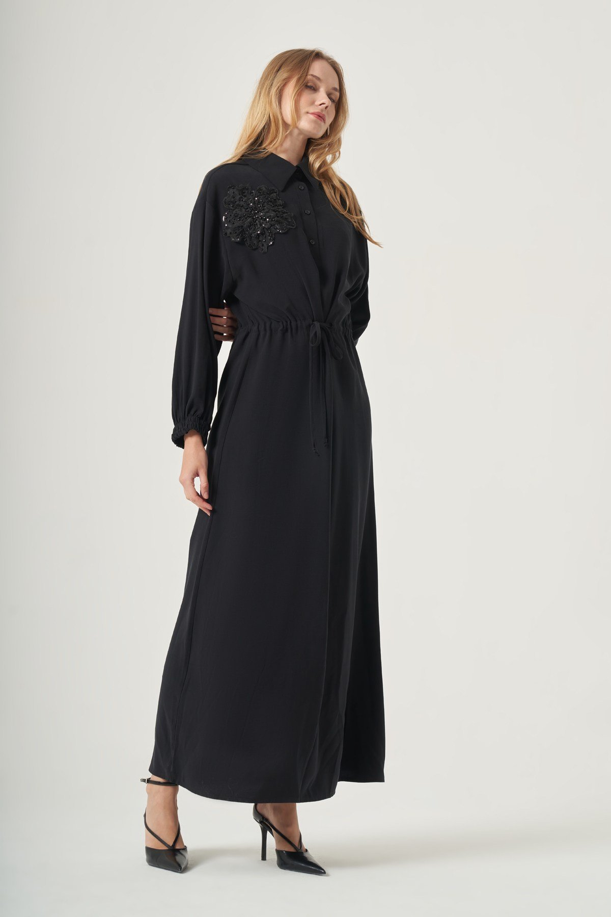 FTZ Women Kadın Rahat Kalıp Elbise  Siyah 31556