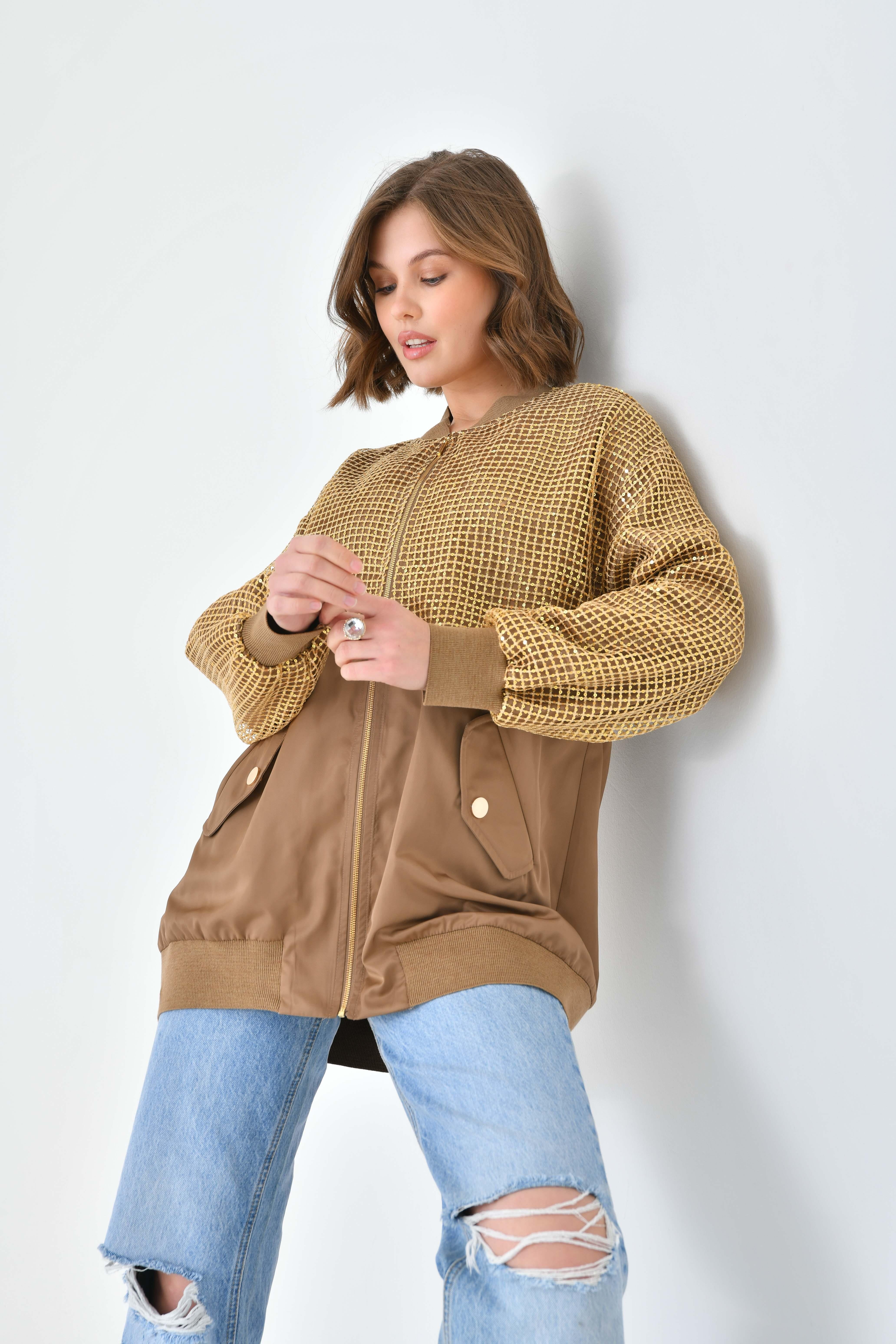 Ftz Women Kadın Ribanalı Paraşüt Kap Kahve 30708