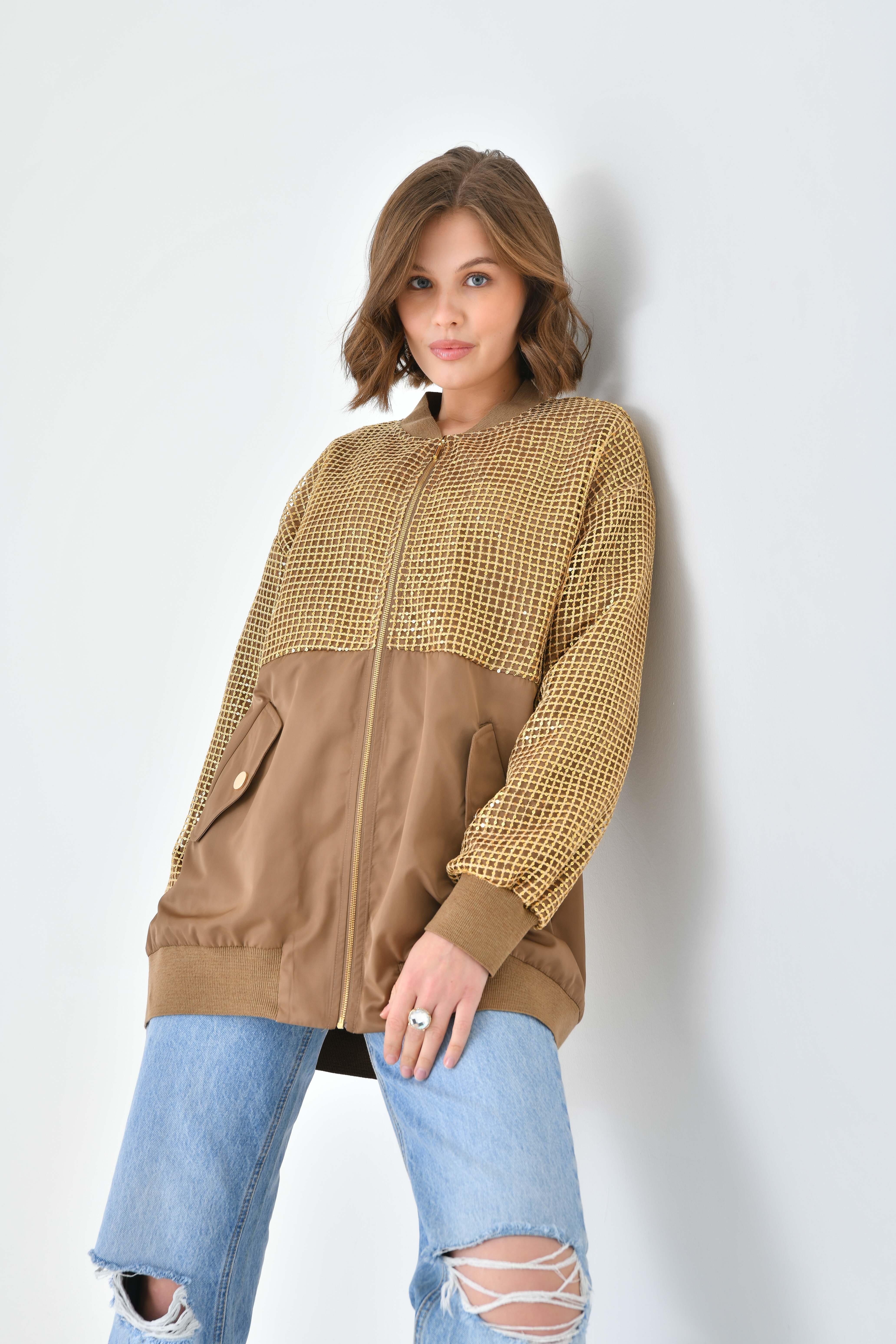 Ftz Women Kadın Ribanalı Paraşüt Kap Kahve 30708