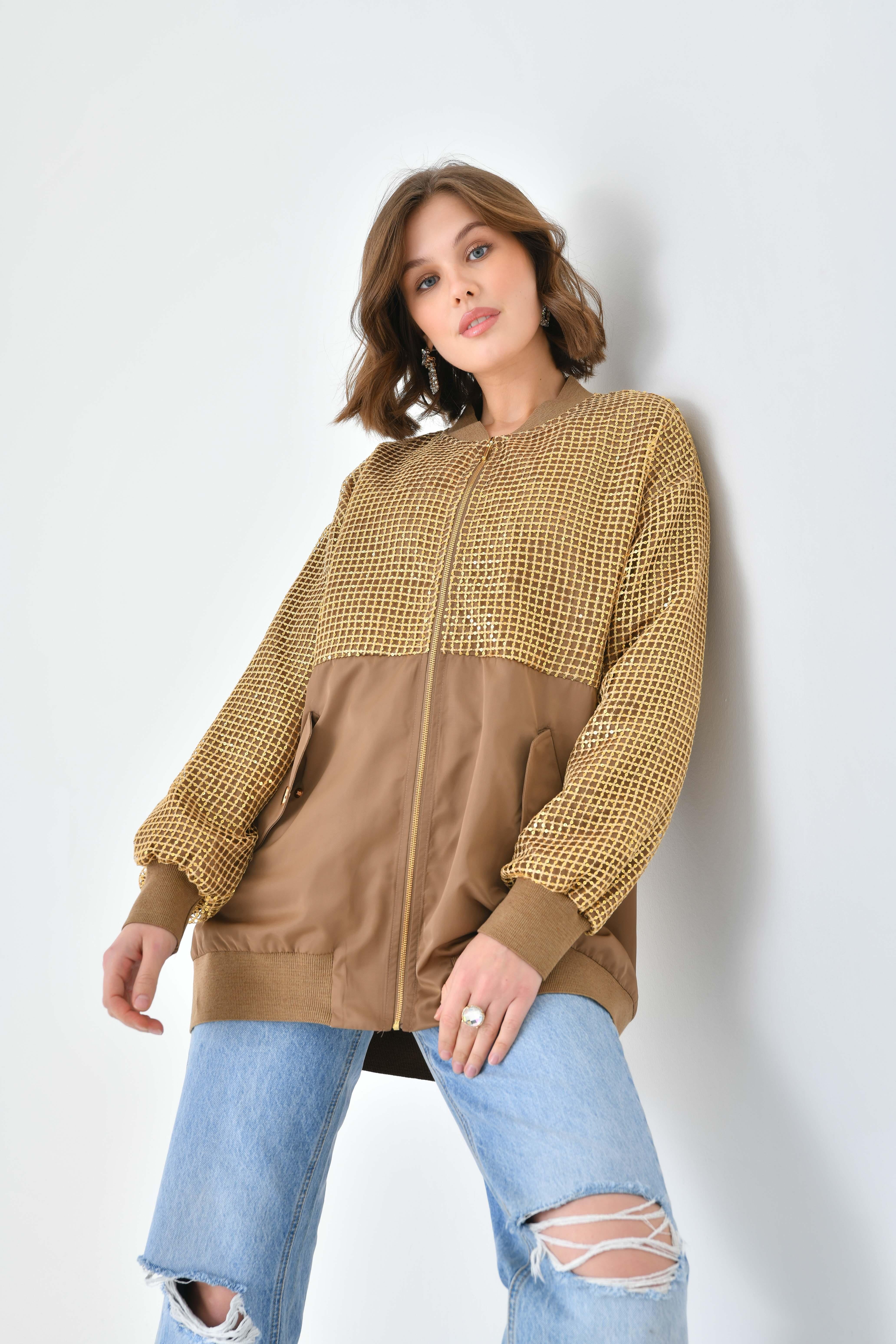 Ftz Women Kadın Ribanalı Paraşüt Kap Kahve 30708