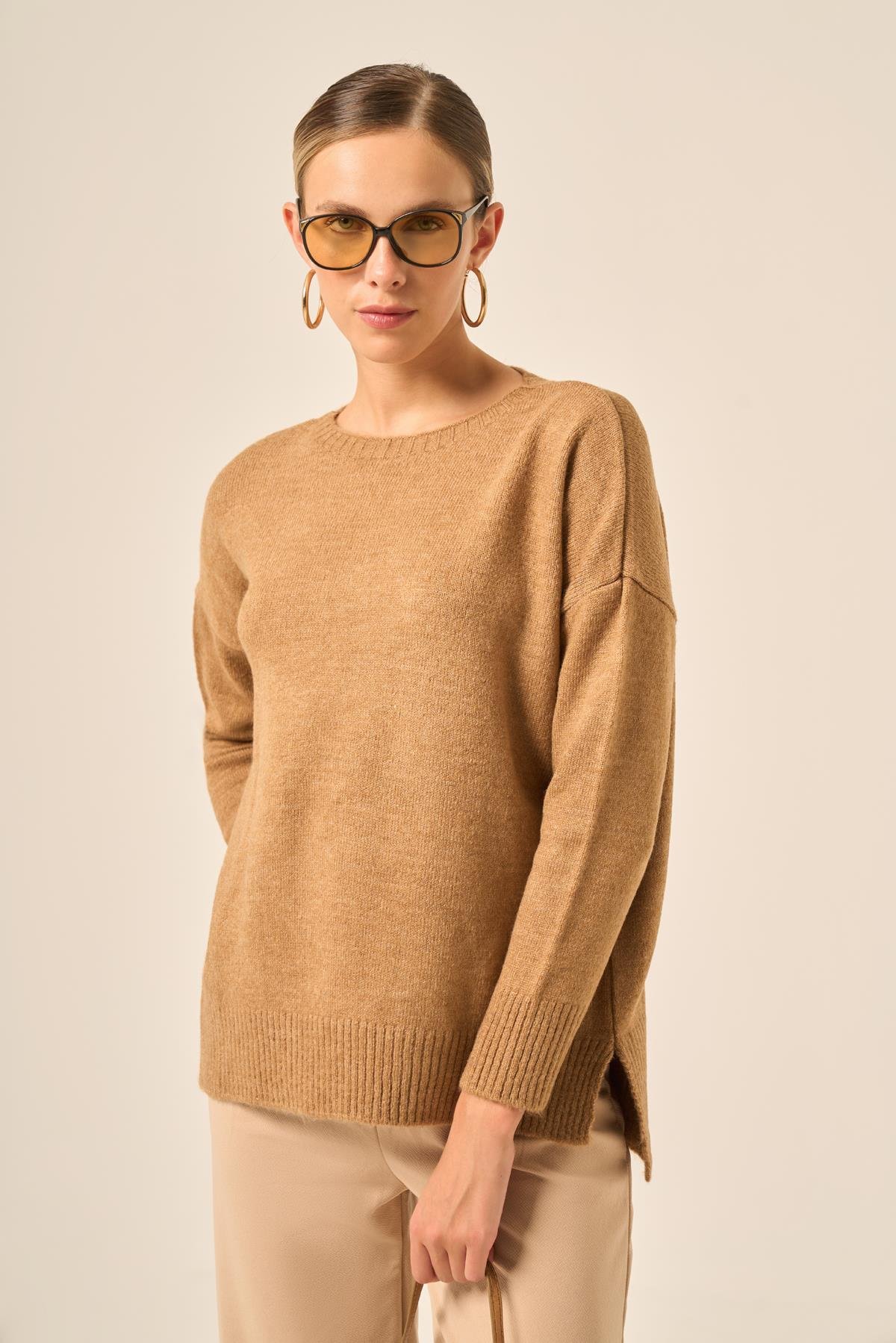 FTZ Women Kadın Şardon Kazak  Bisküvi 25215