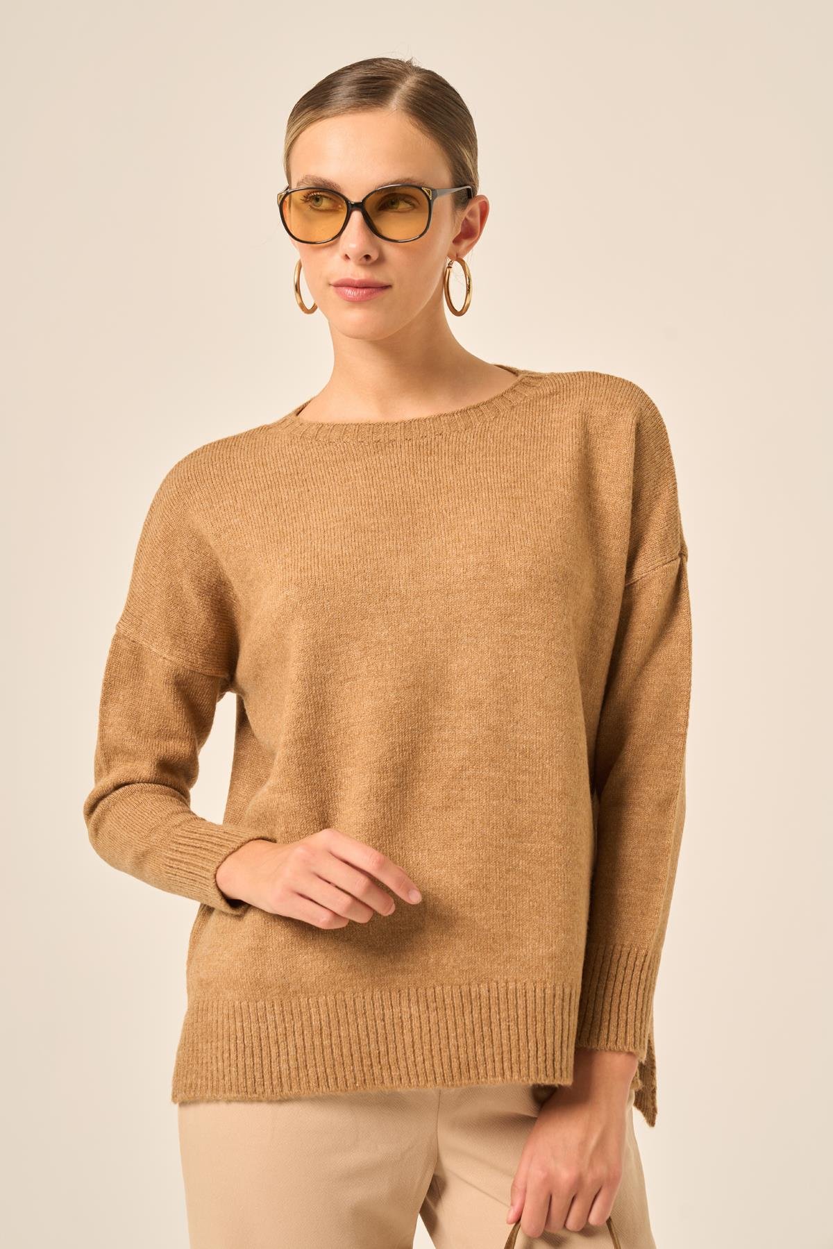 FTZ Women Kadın Şardon Kazak  Bisküvi 25215