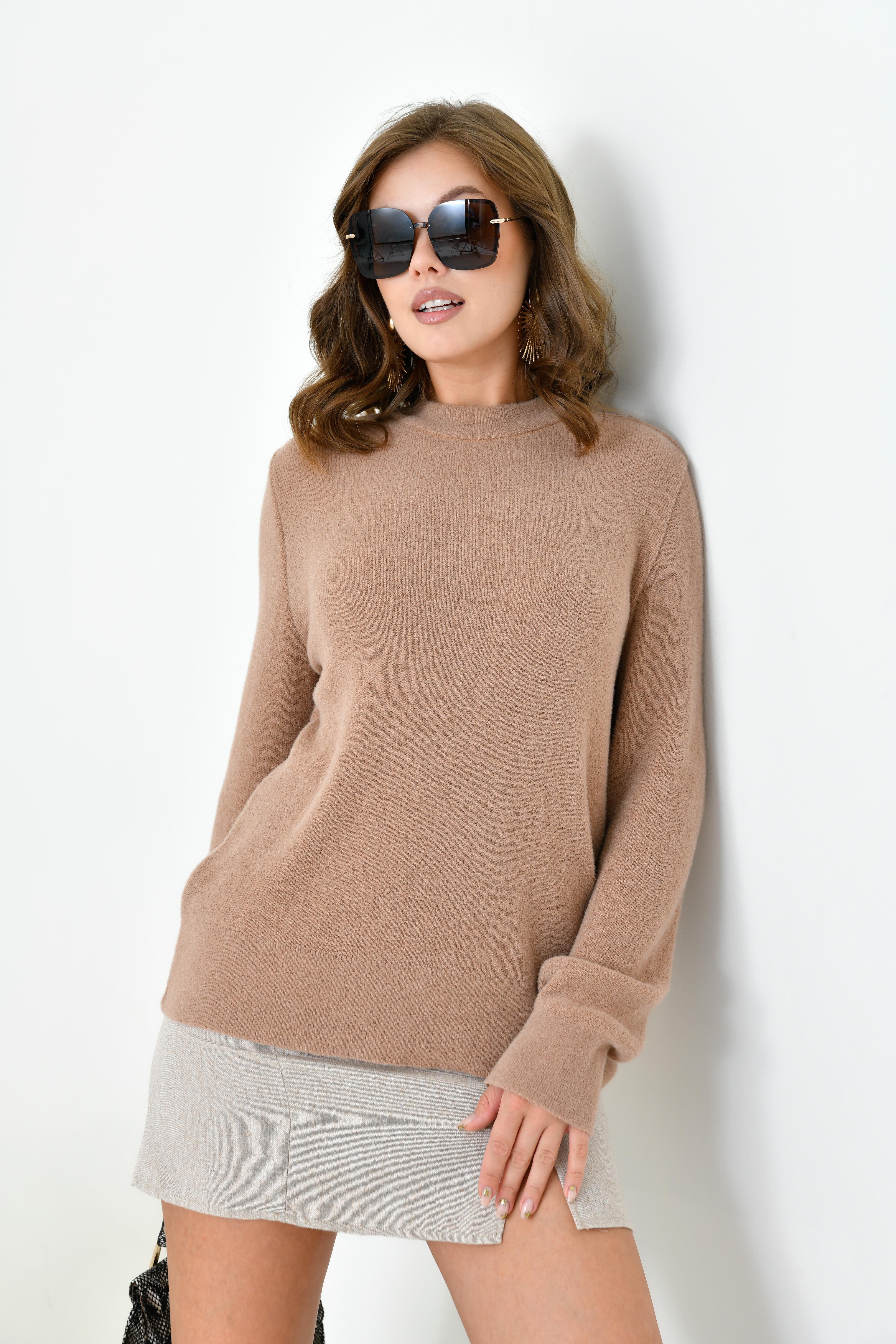 FTZ Women Kadın Sıfır Yaka  Bej 20944