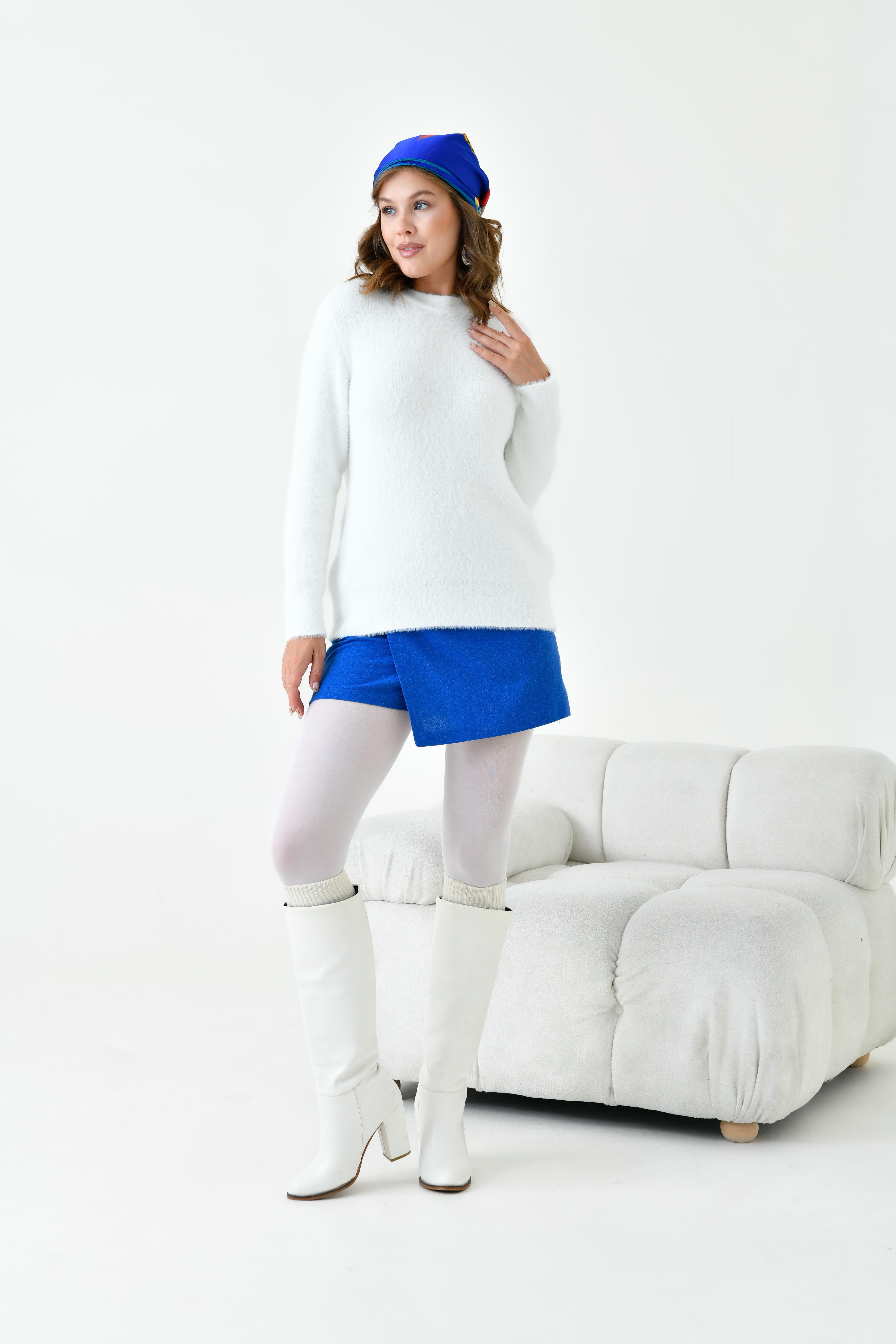 FTZ Women Kadın Sıfır Yaka  Ekru 20944