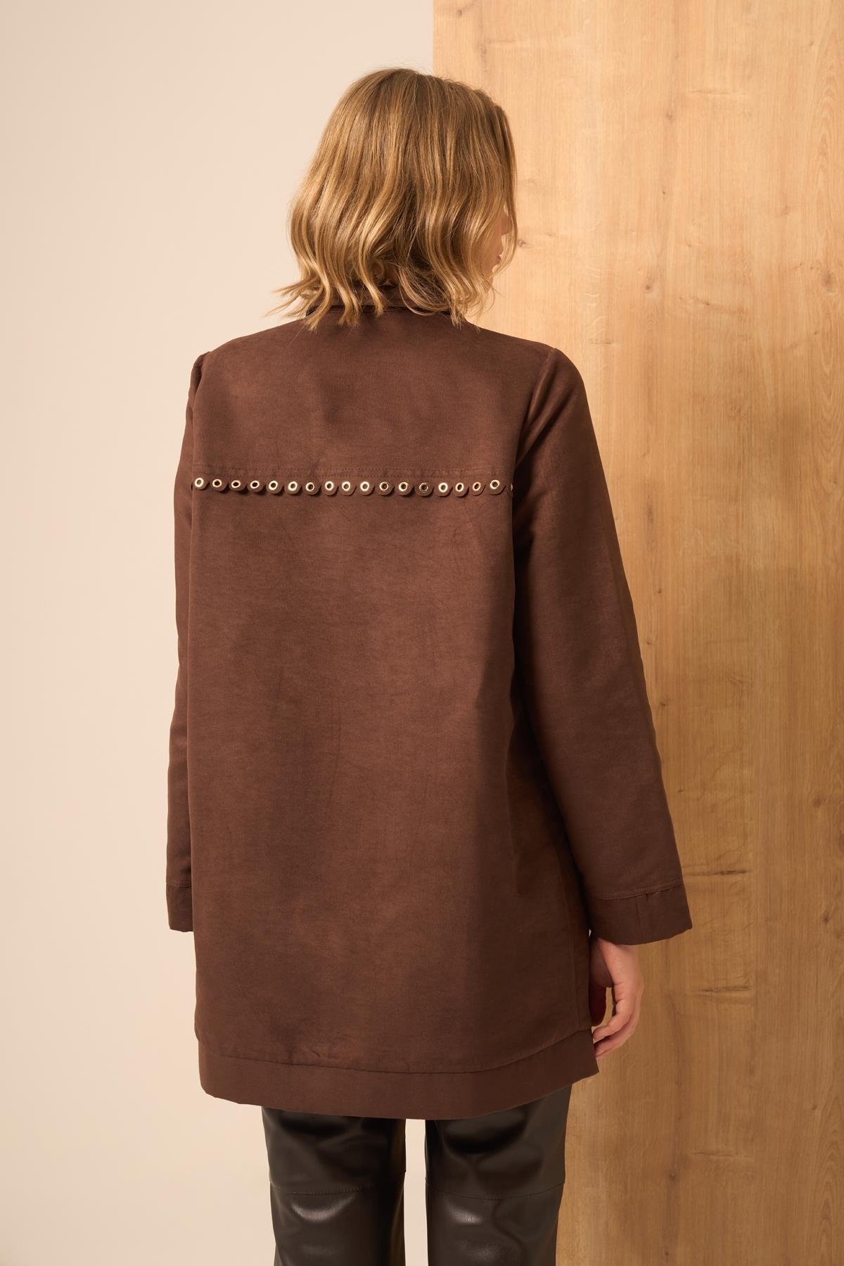 FTZ Women Kadın Süet Kap  Kahve 31268