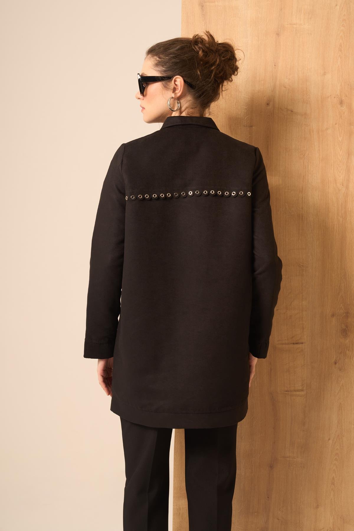 FTZ Women Kadın Süet Kap  Siyah 31268