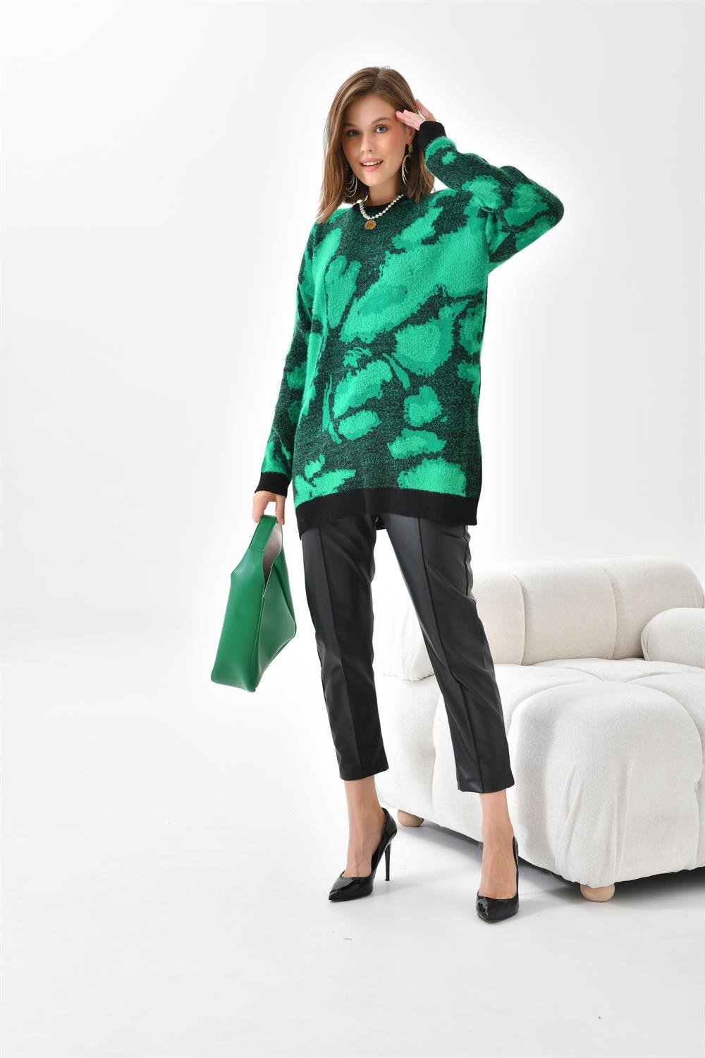 Ftz Women Kadın Triko Tunik Siyah Benetton