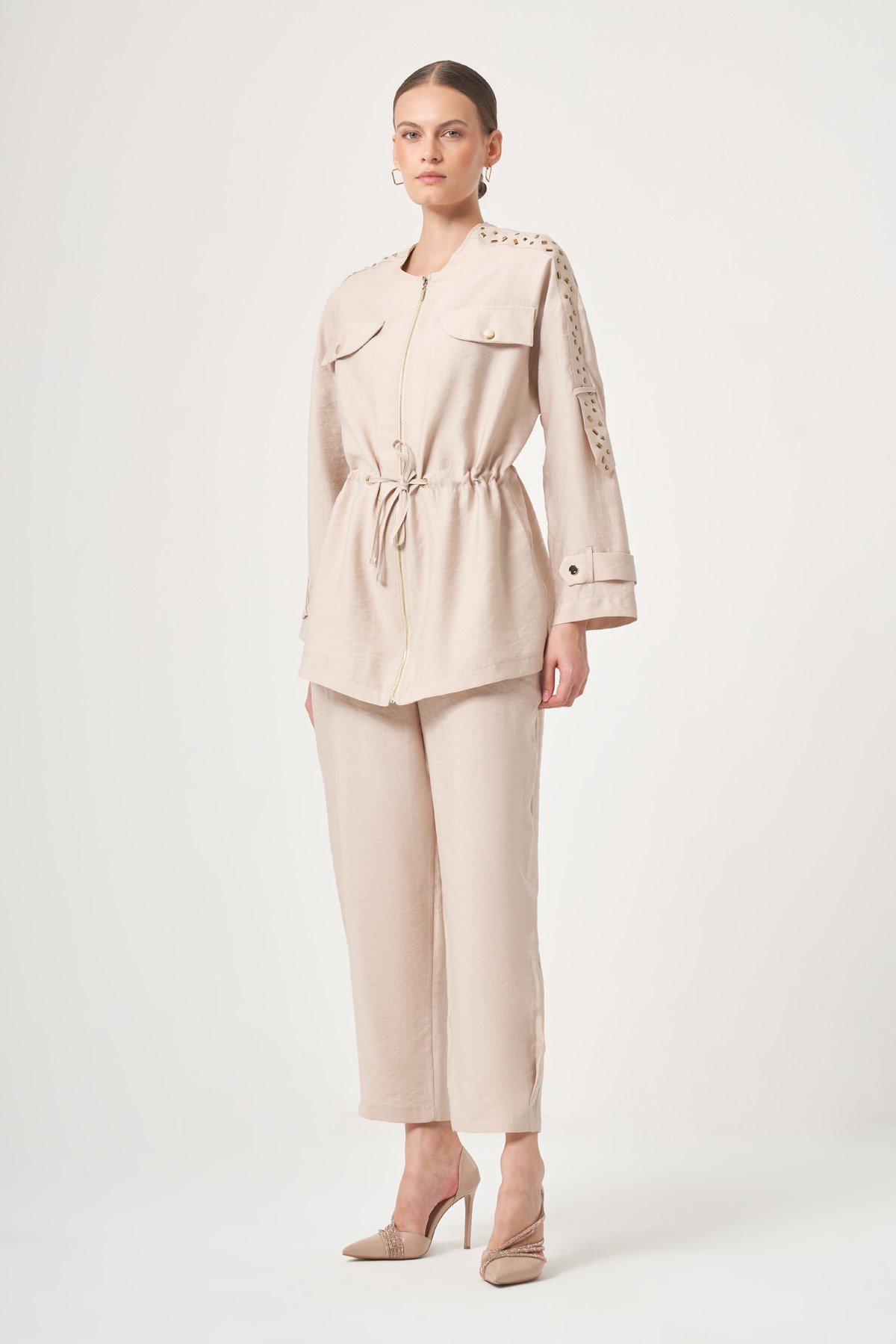 FTZ Women Kadın Tulipa Takım  Beige 31428