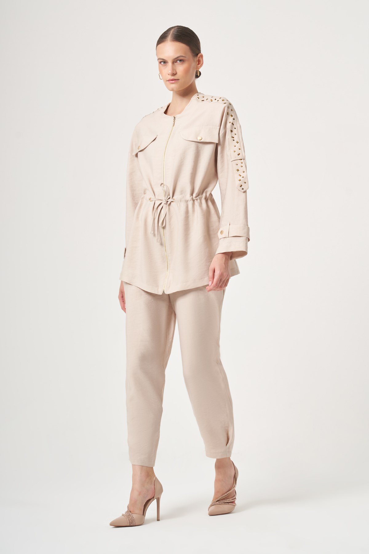 FTZ Women Kadın Tulipa Takım  Beige 31428