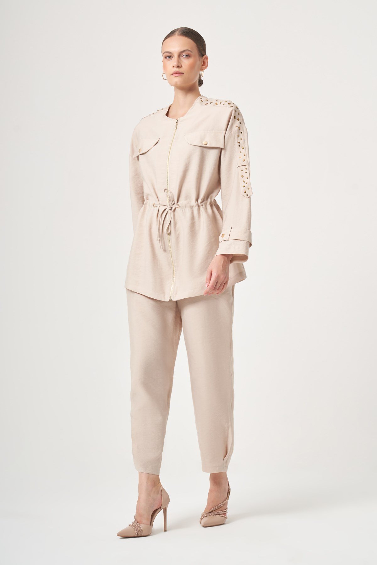 FTZ Women Kadın Tulipa Takım  Beige 31428