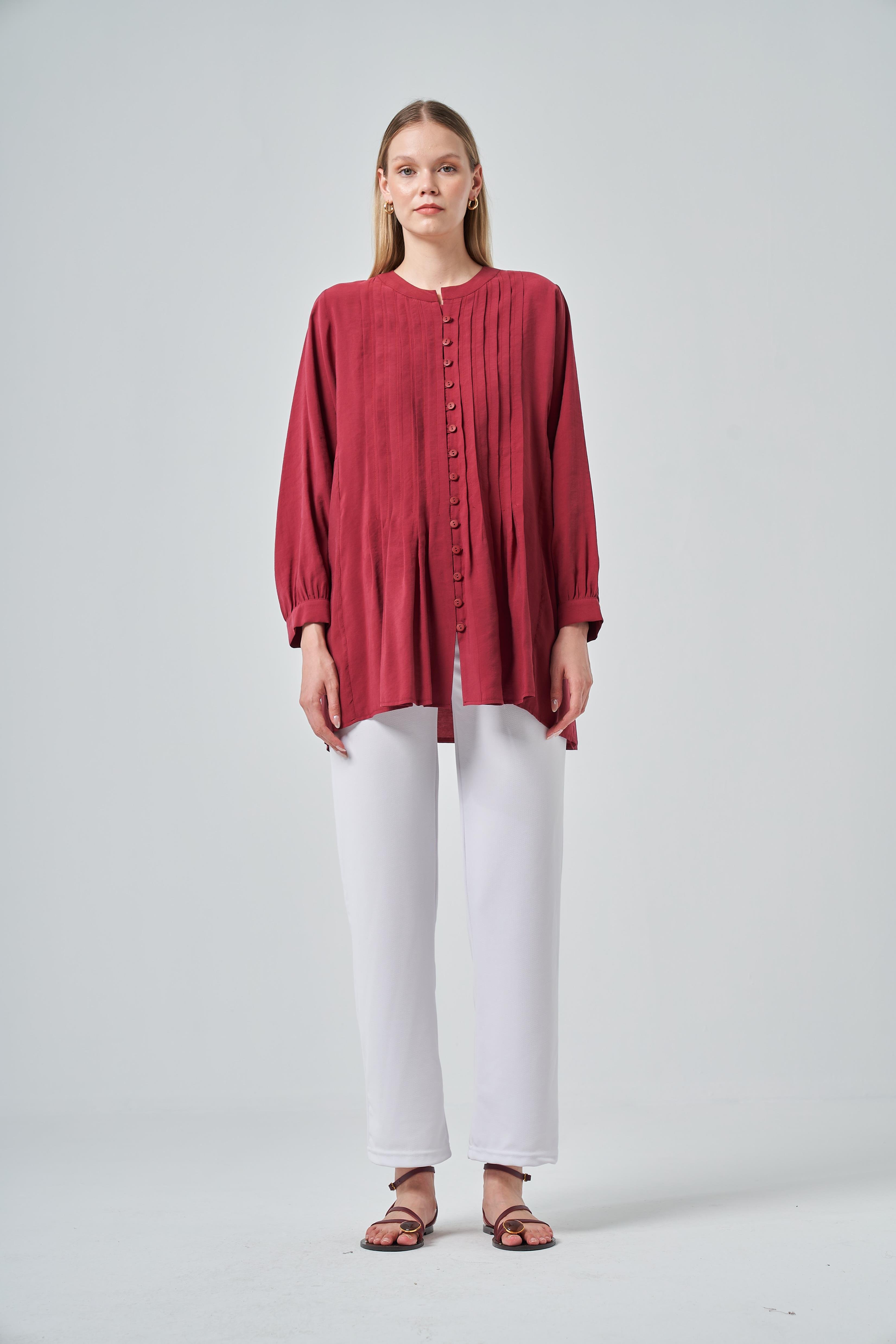 FTZ Women Kadın Tunik  Bordo 31180