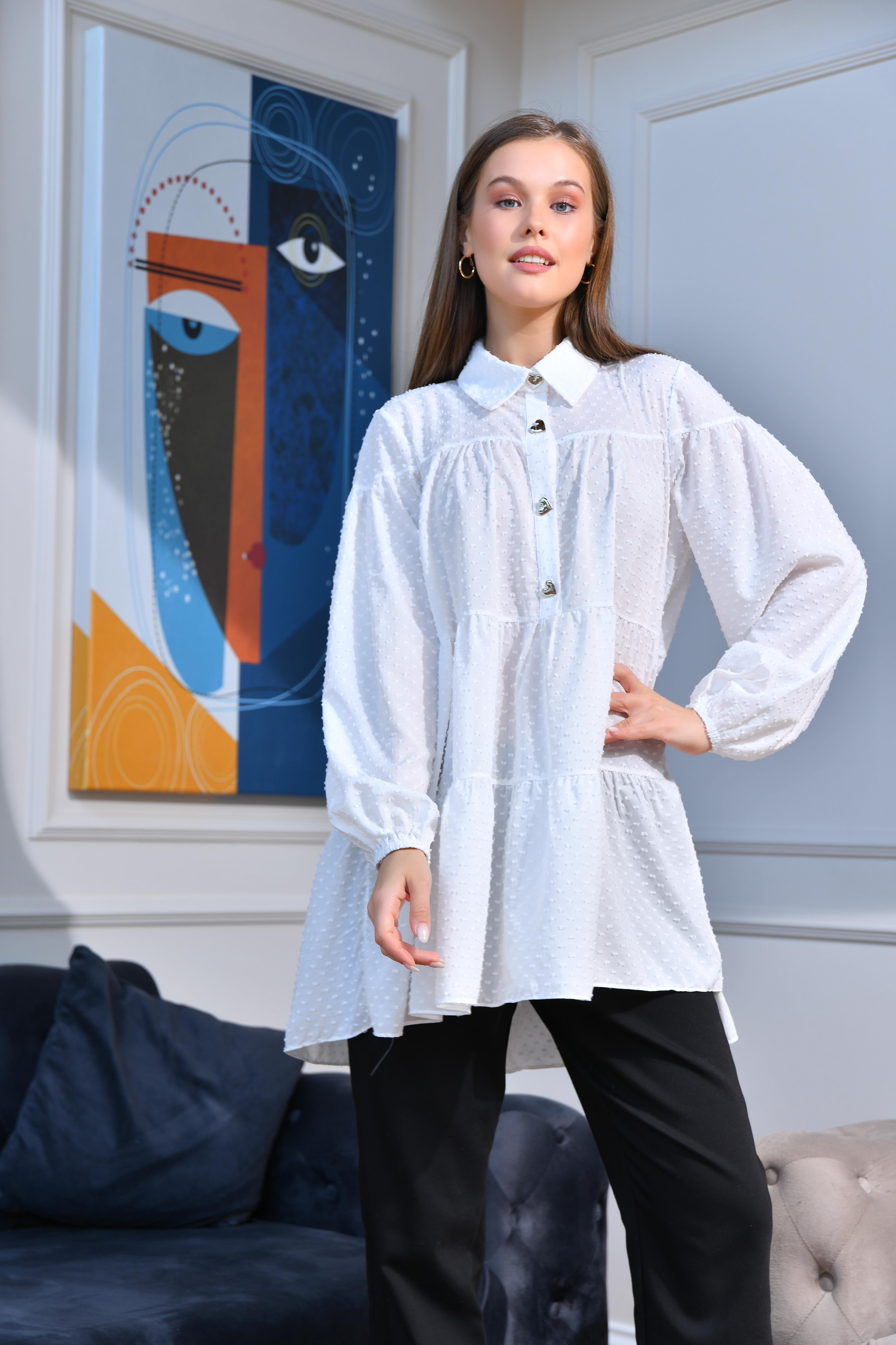 FTZ Women Kadın Tunik  Ekru 30522