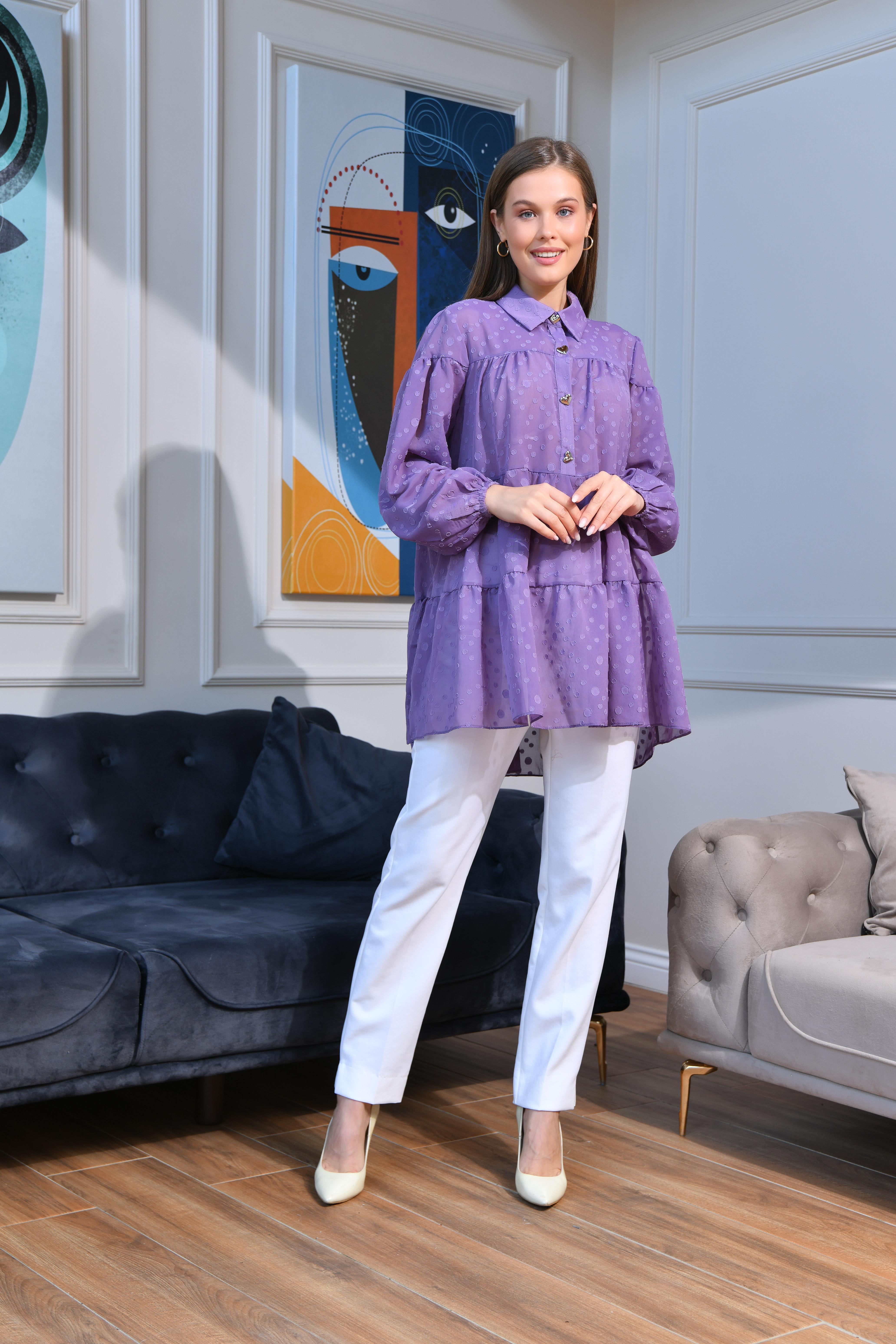 FTZ Women Kadın Tunik  Mor 30522