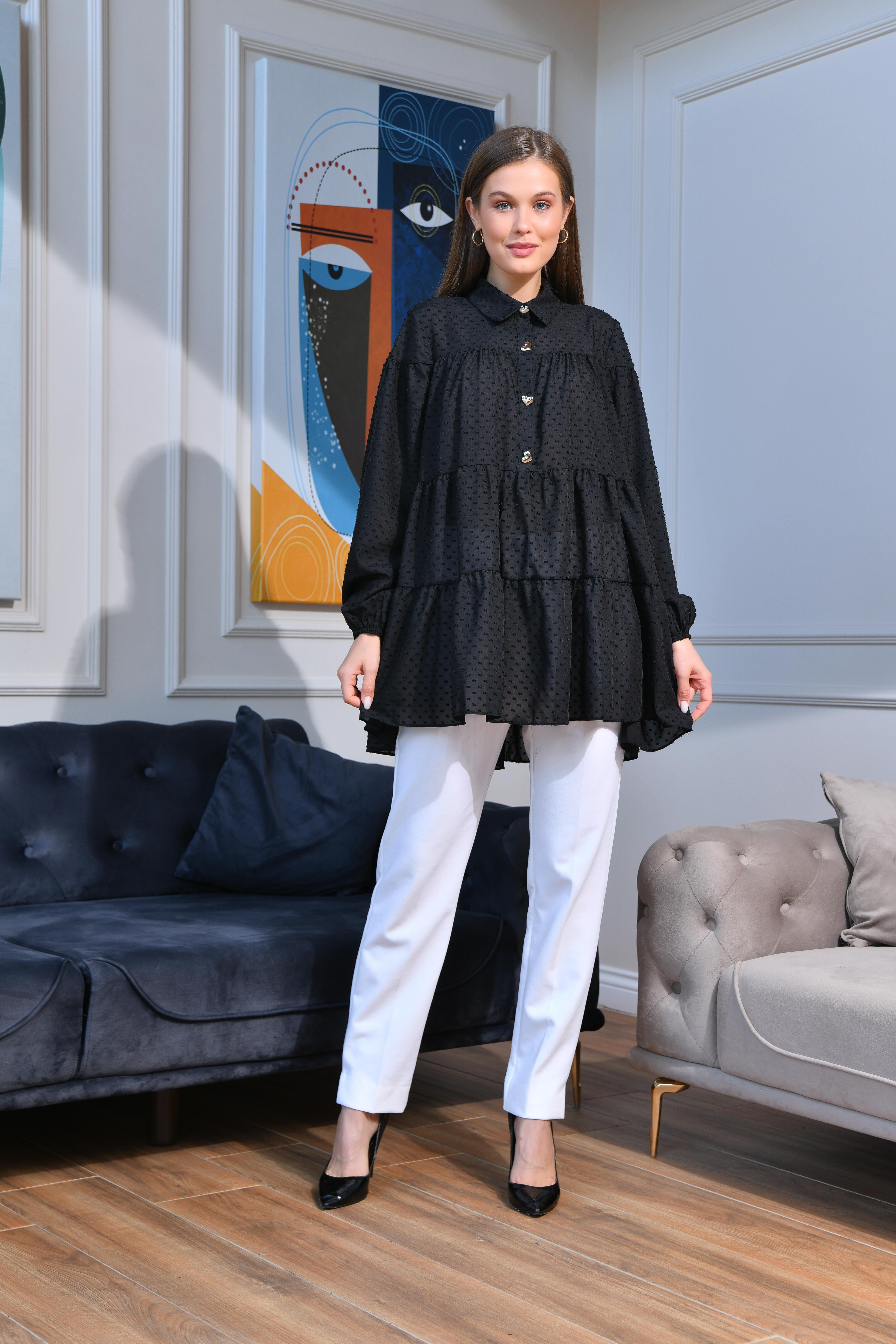 FTZ Women Kadın Tunik  Siyah 30522