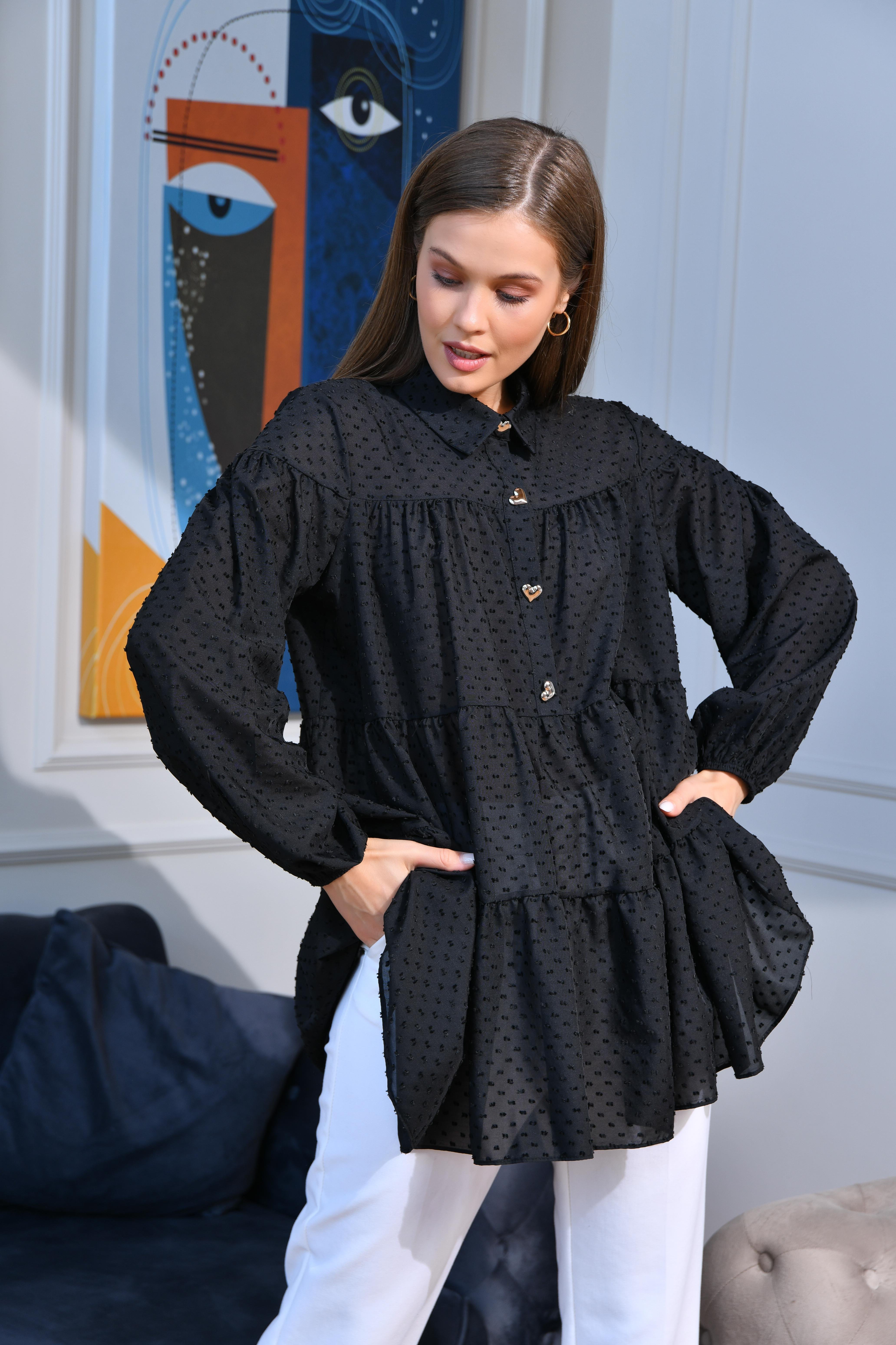 FTZ Women Kadın Tunik  Siyah 30522