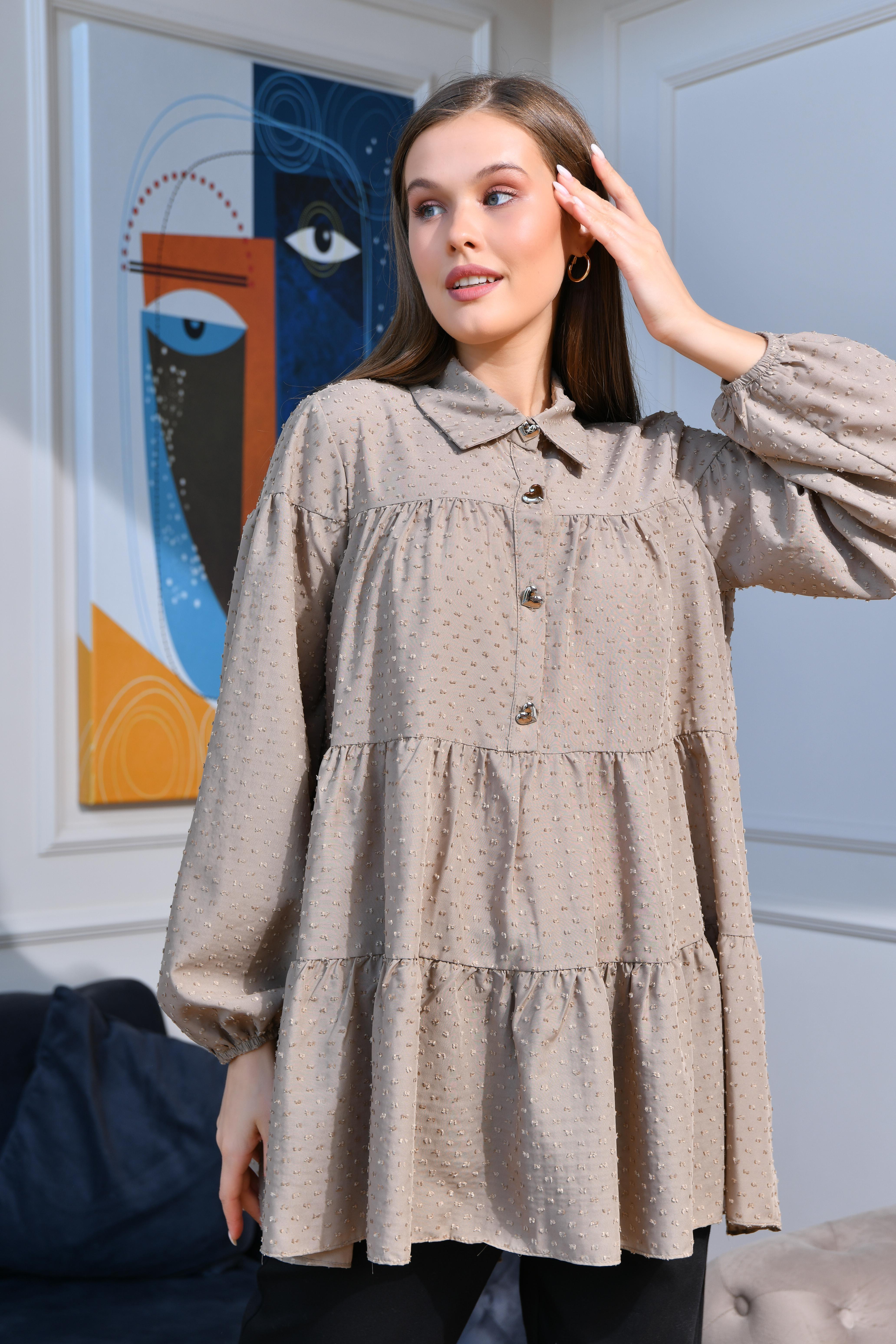 FTZ Women Kadın Tunik  Vizon 30522