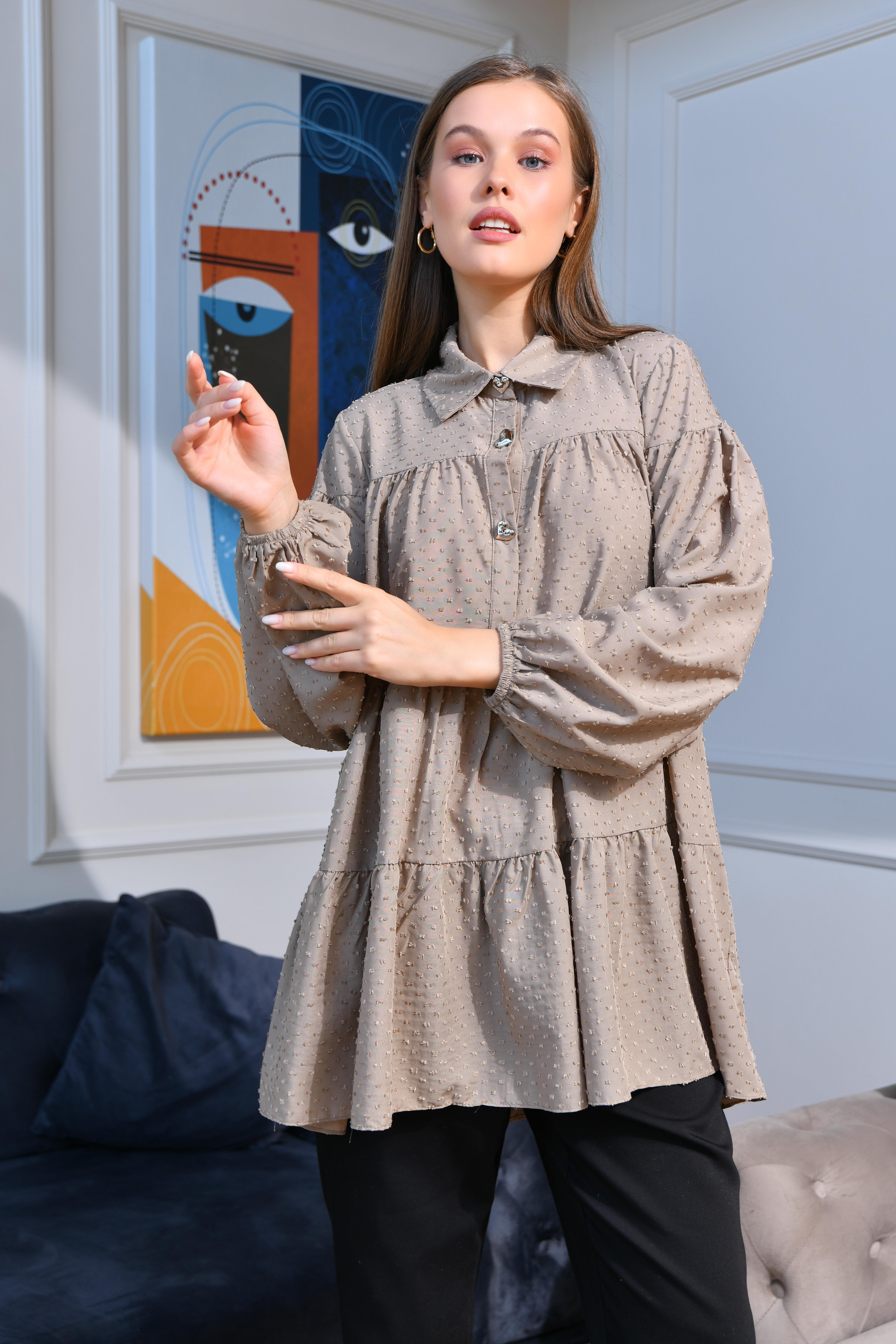 FTZ Women Kadın Tunik  Vizon 30522