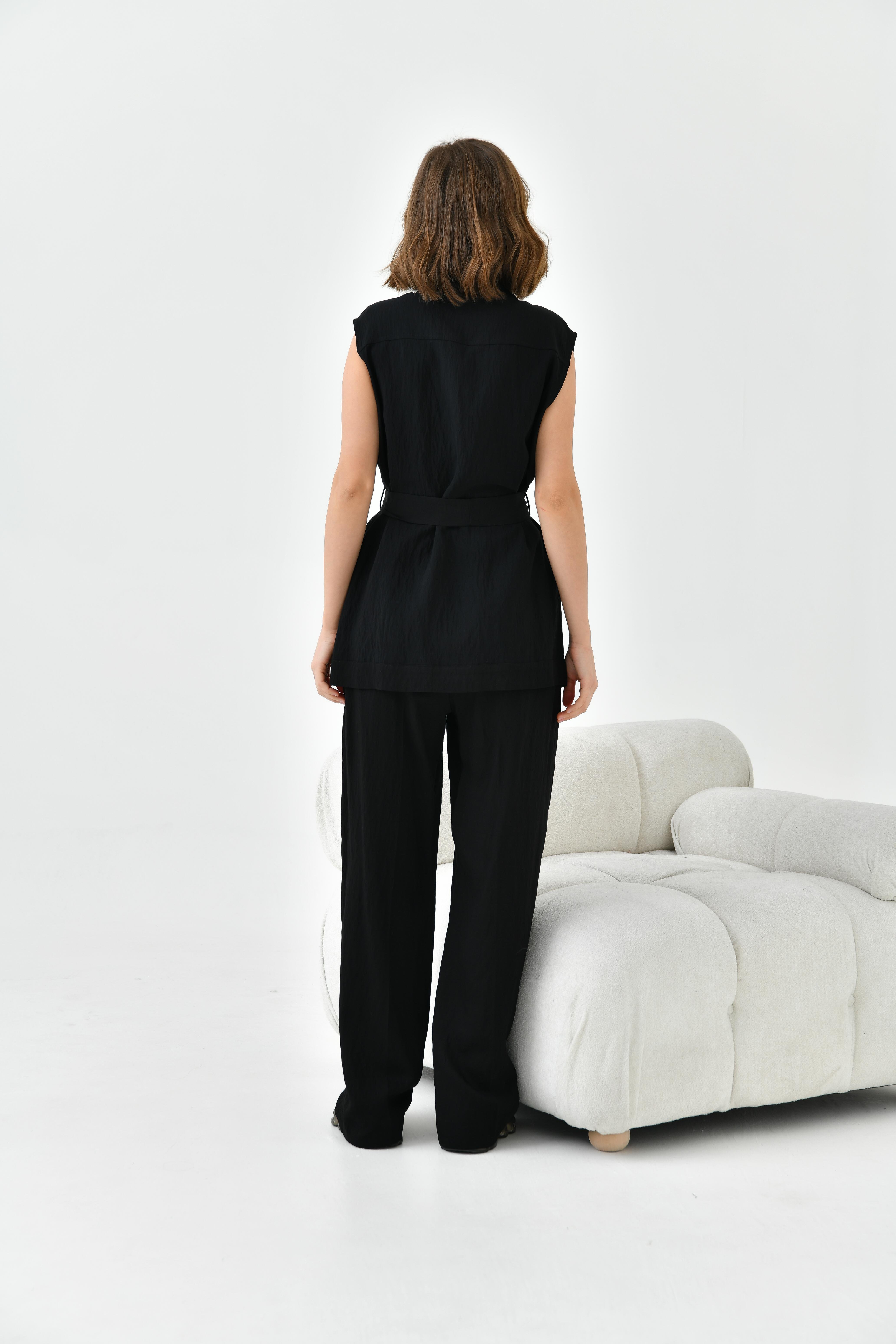 Ftz Women Kadın Yelekli Takım Siyah 30731