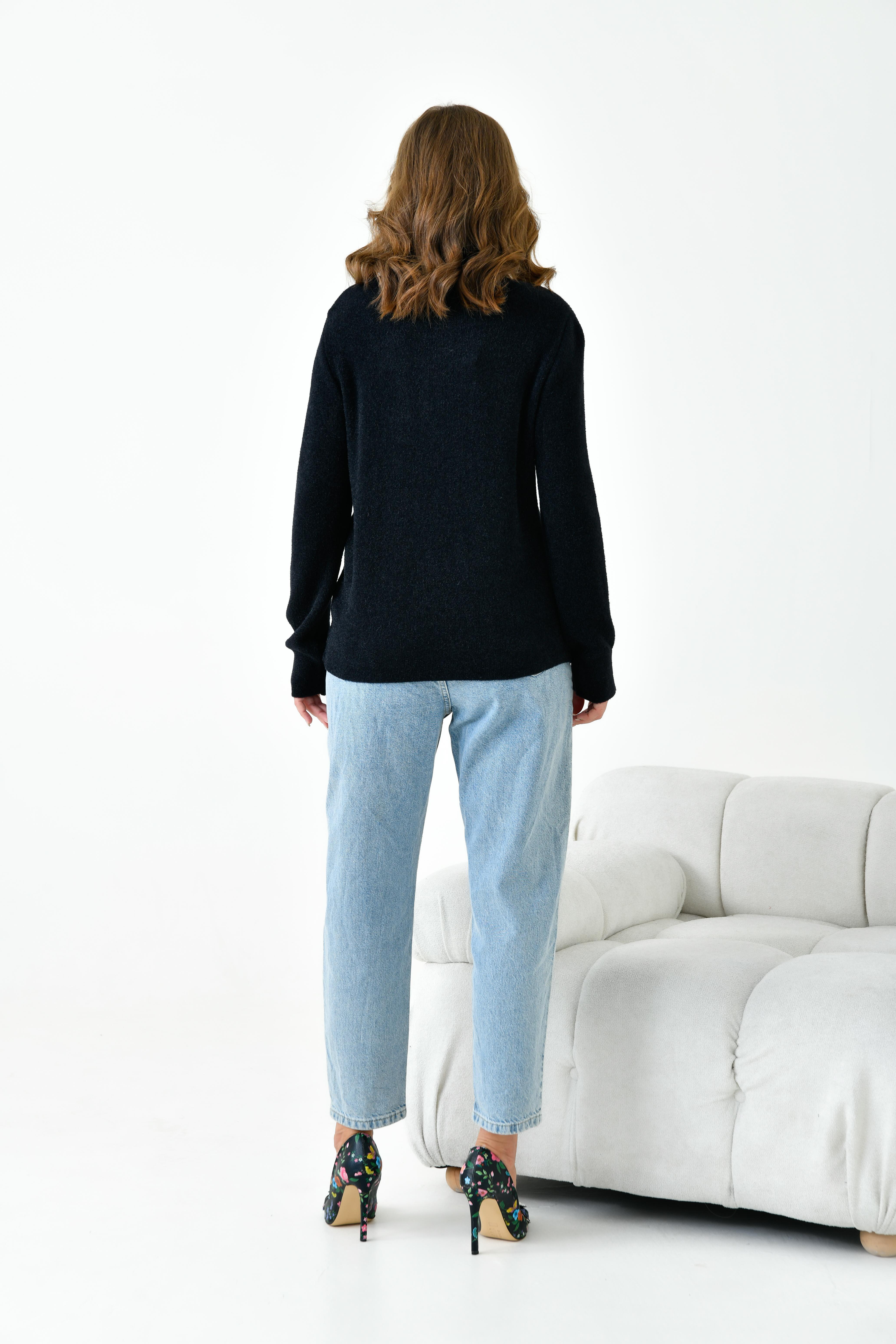 Ftz Women Sıfır Yaka Siyah 20944