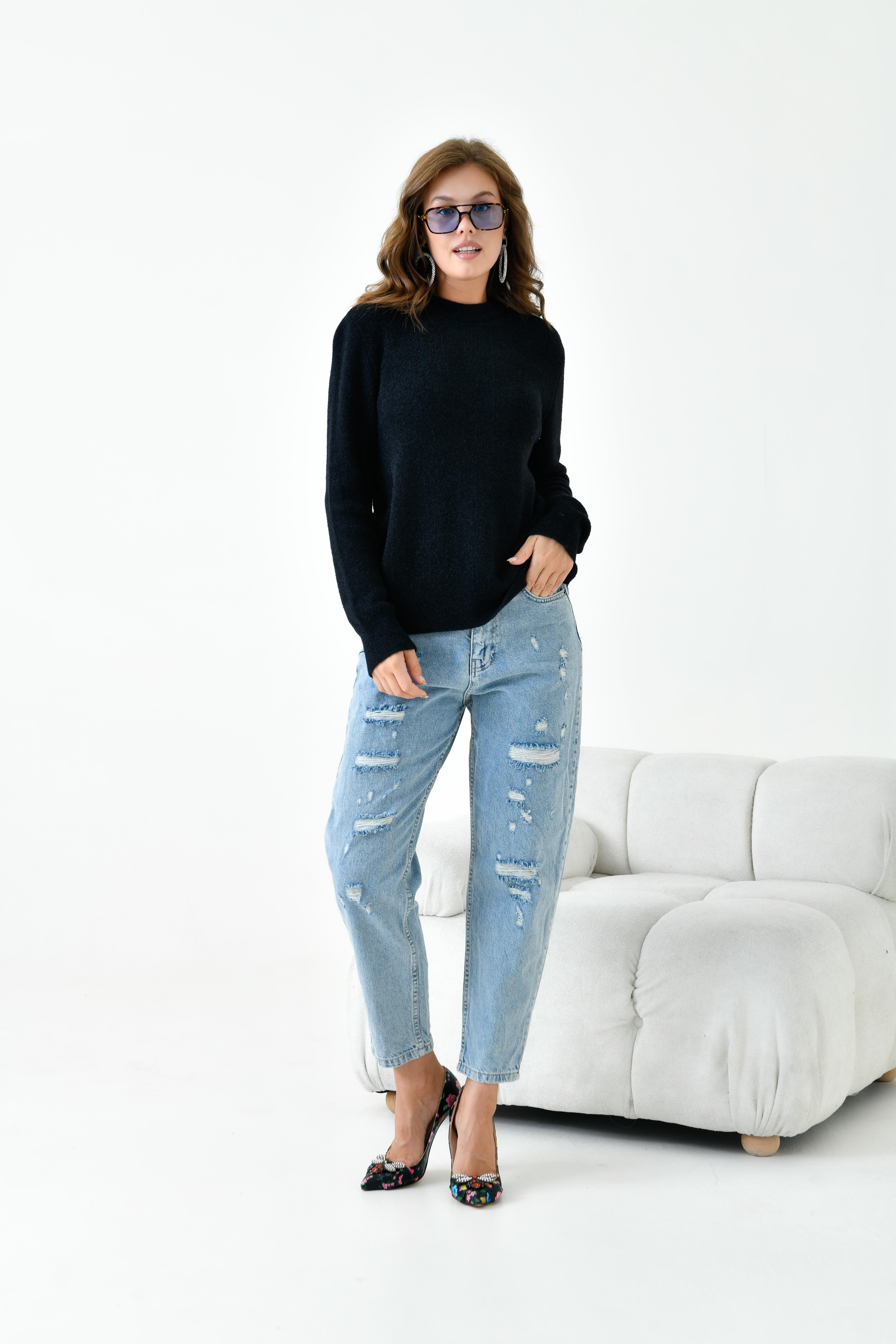 Ftz Women Sıfır Yaka Siyah 20944