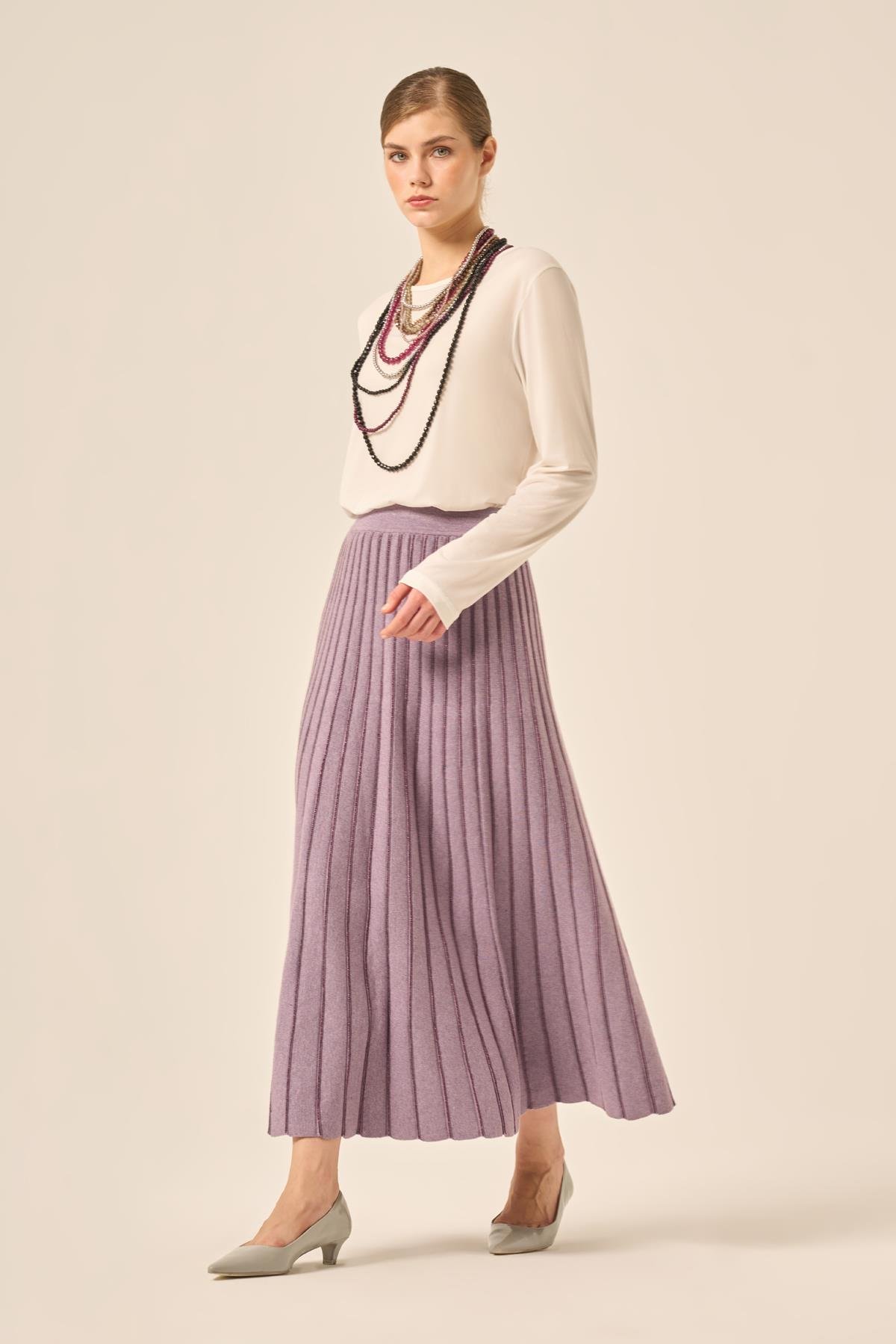 FTZ Women Uzun Etek  Lila 25156