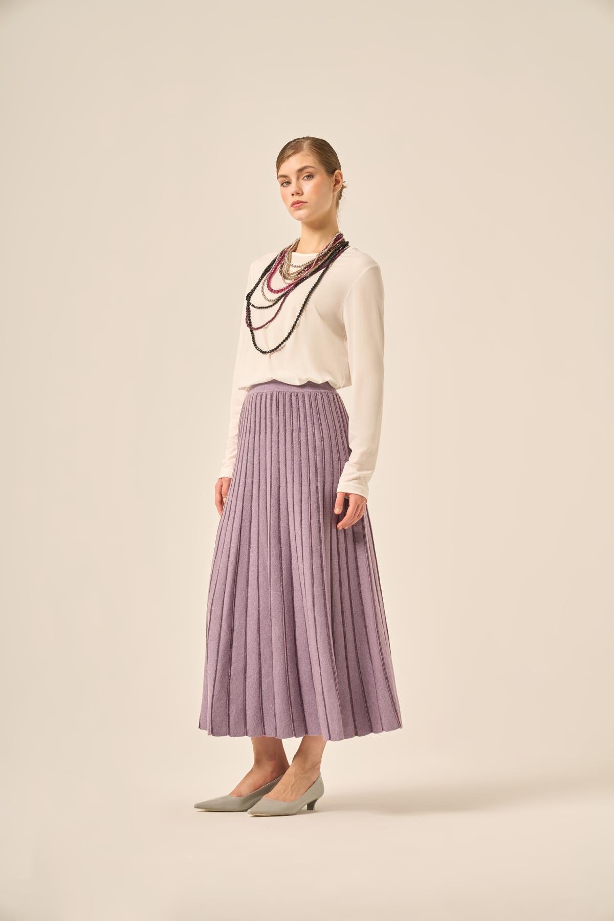 FTZ Women Uzun Etek  Lila 25156