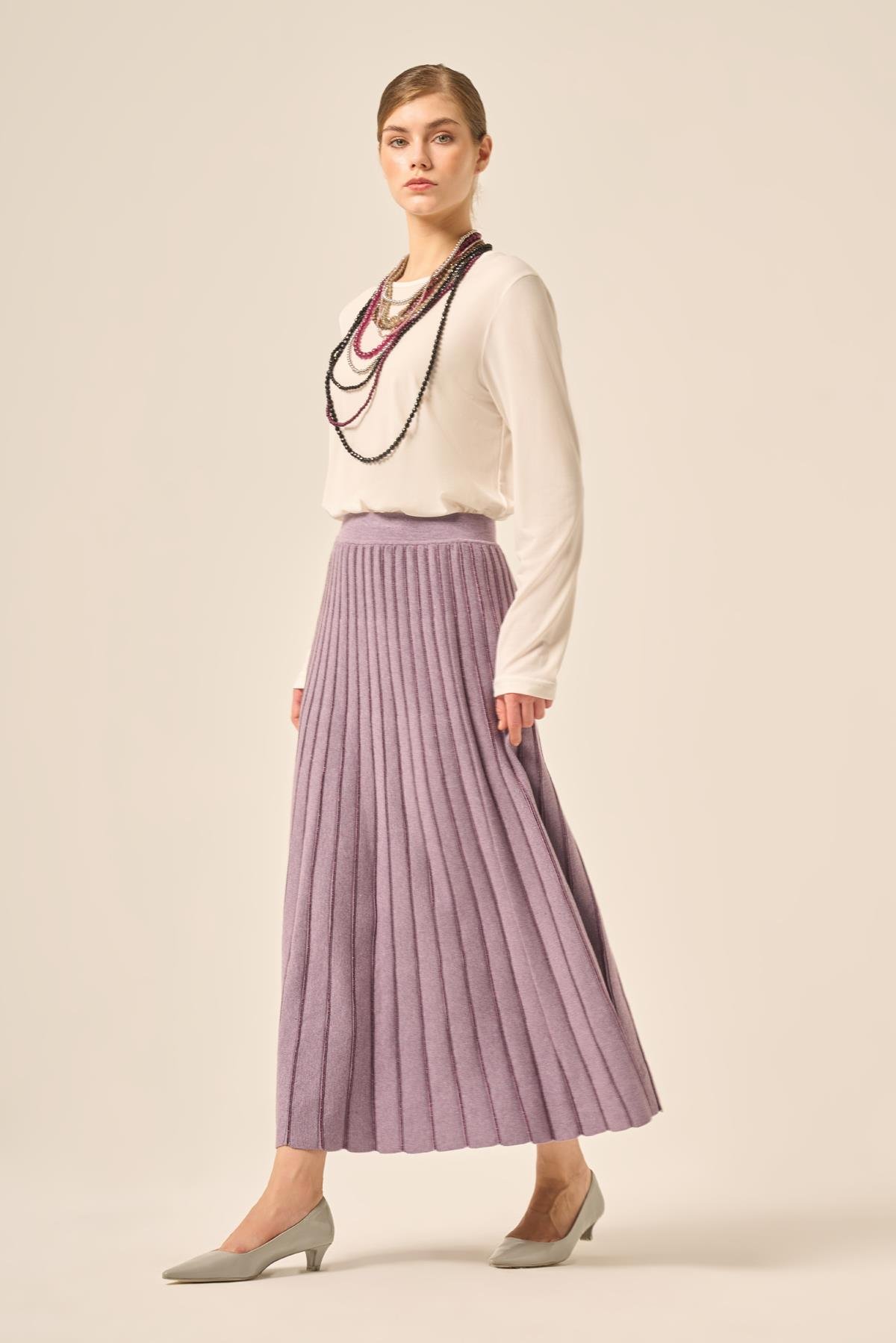 FTZ Women Uzun Etek  Lila 25156