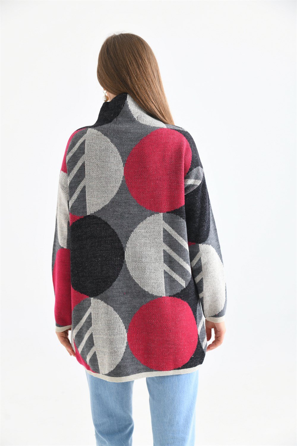 Kendiliğinden Yakalı Bluz TAŞ