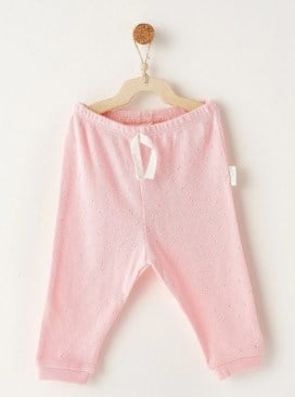 Andy Wawa Pantolon Jacquard Basic Pembe