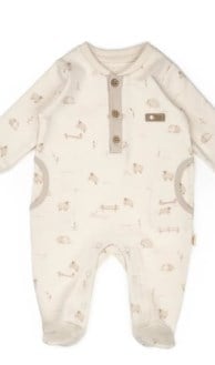 BabyCosy Organik Tulum Şapkalı Krem - Bej