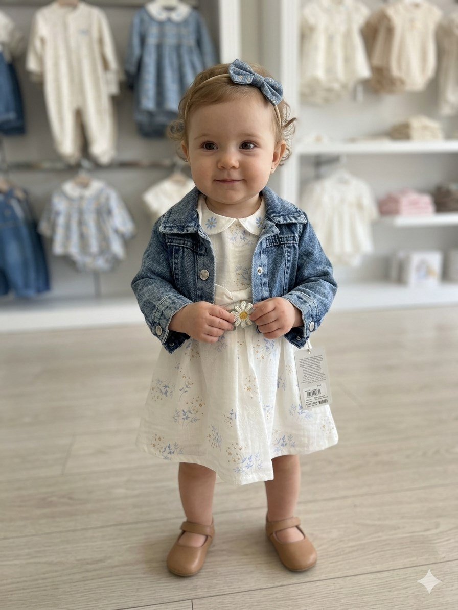 Babydoll 2li Takım Bebüş Mavi