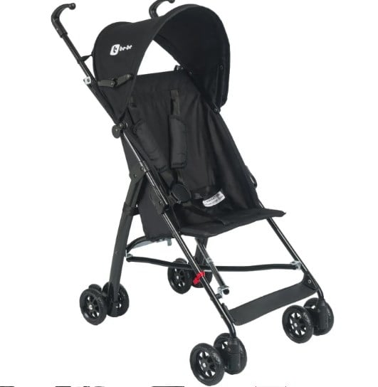 Be-Be Basic Pratik Baston Bebek Arabası Siyah Siyah