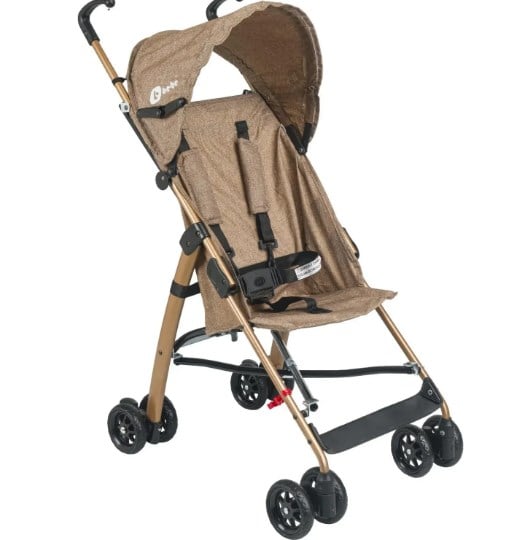 Be-Be Basic Pratik Baston Bebek Arabası Gold Kahve