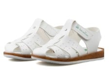 Benetton Patik Sandalet Suni Deri Beyaz